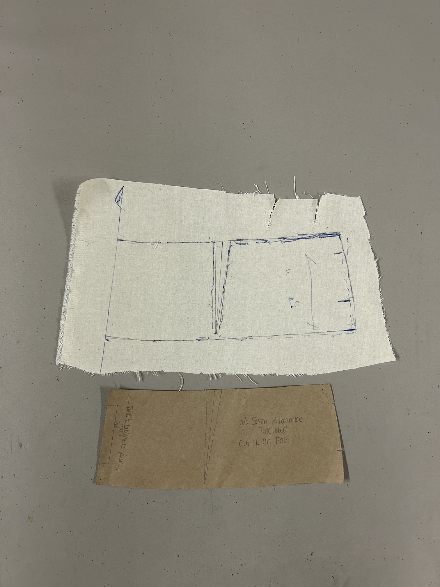 Front of Yoke Draped