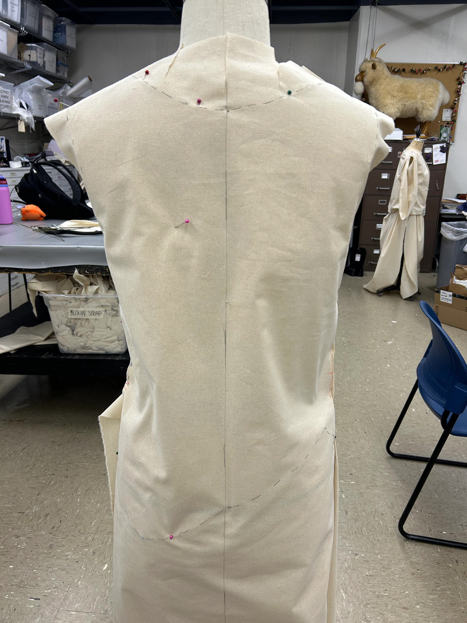 Back Draped