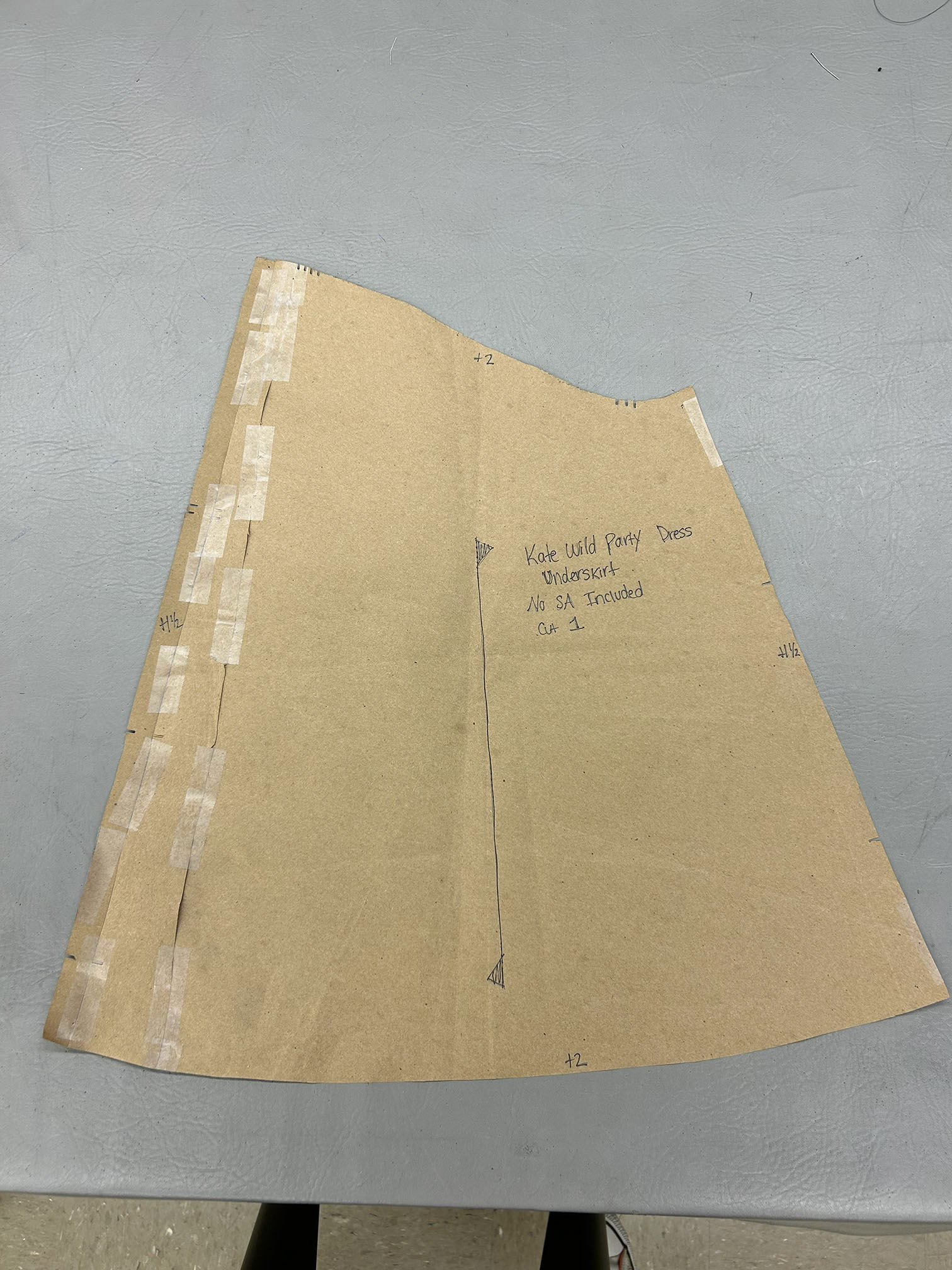 Underskirt Pattern Piece