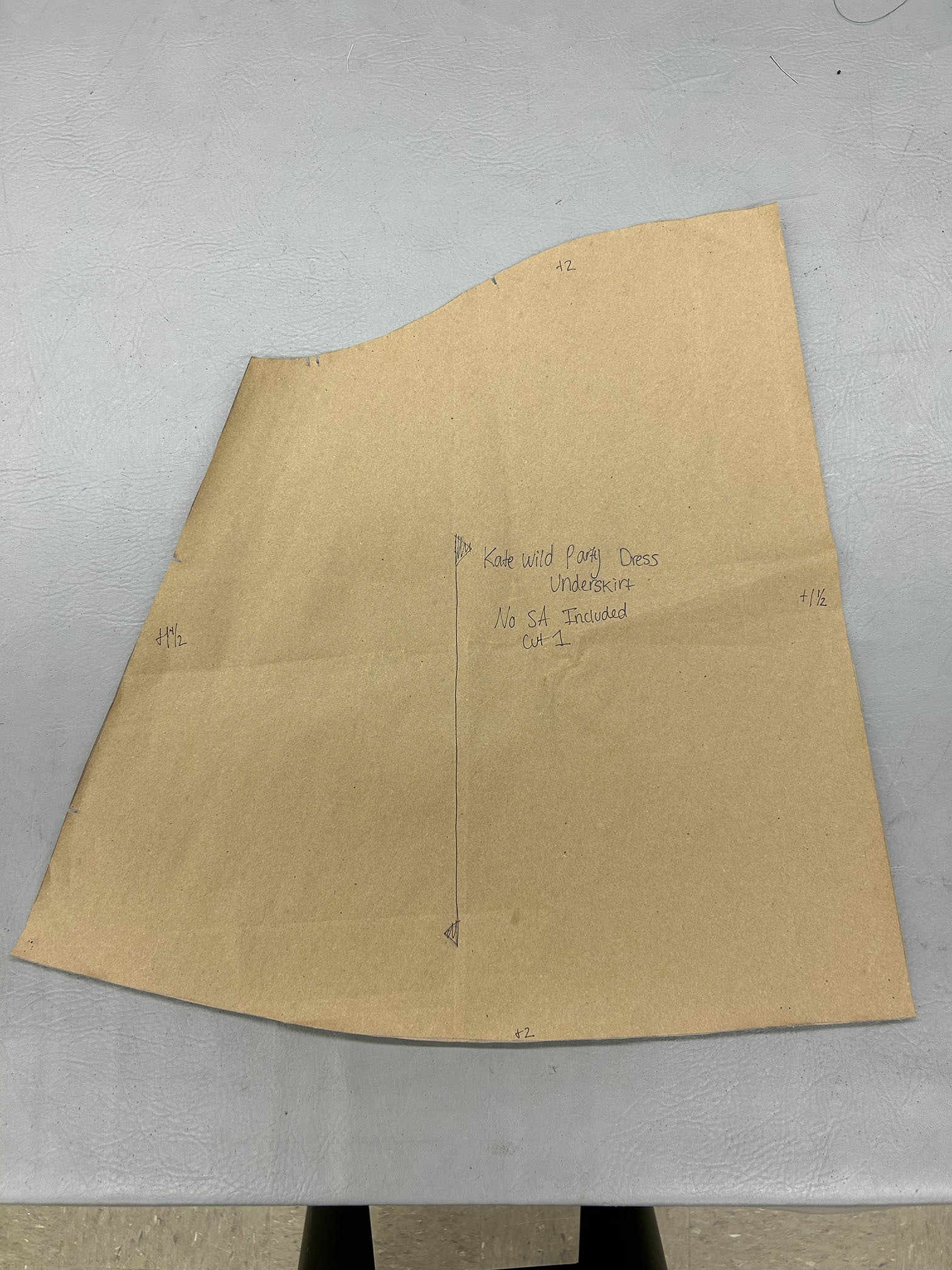 Underskirt Pattern Piece