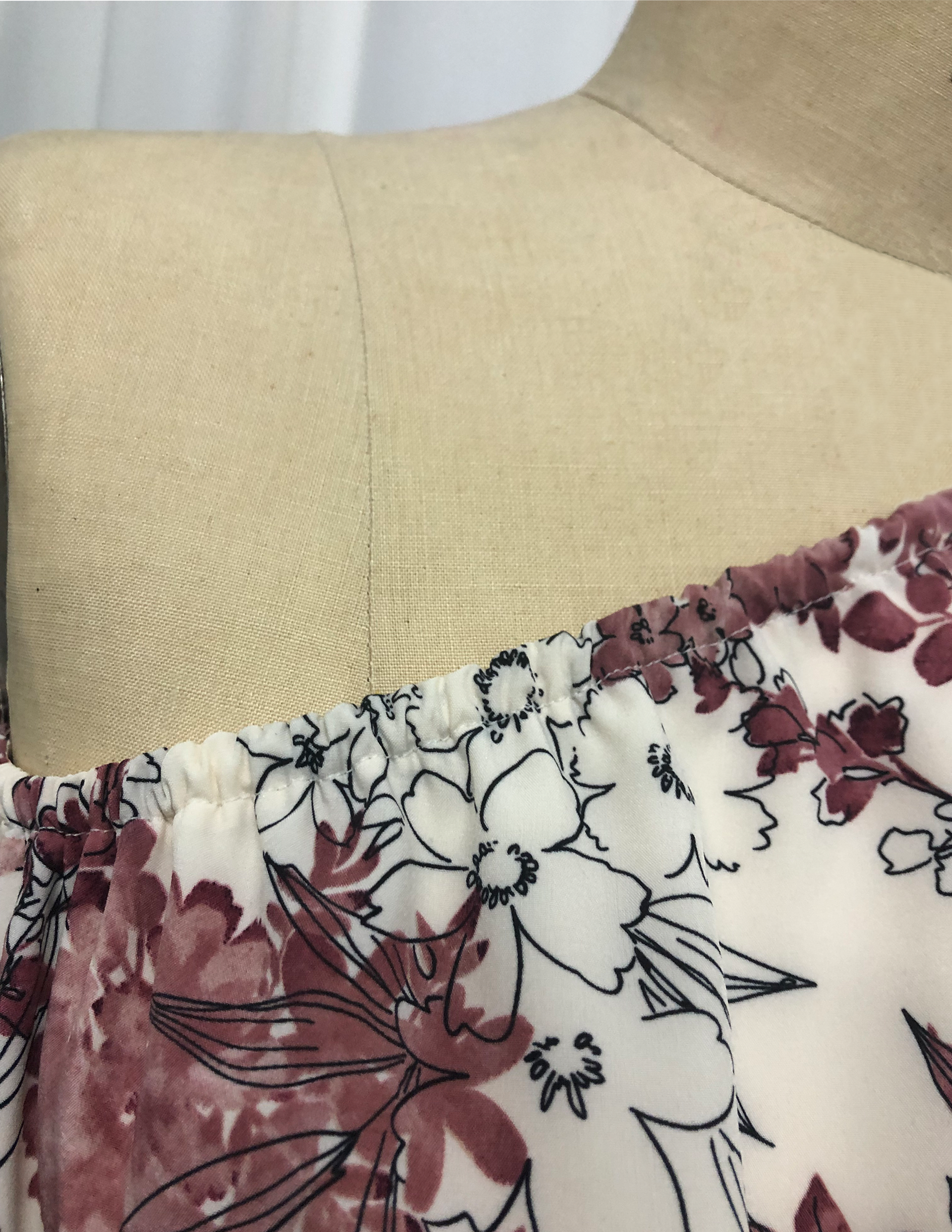 Neckline Detail of Romper