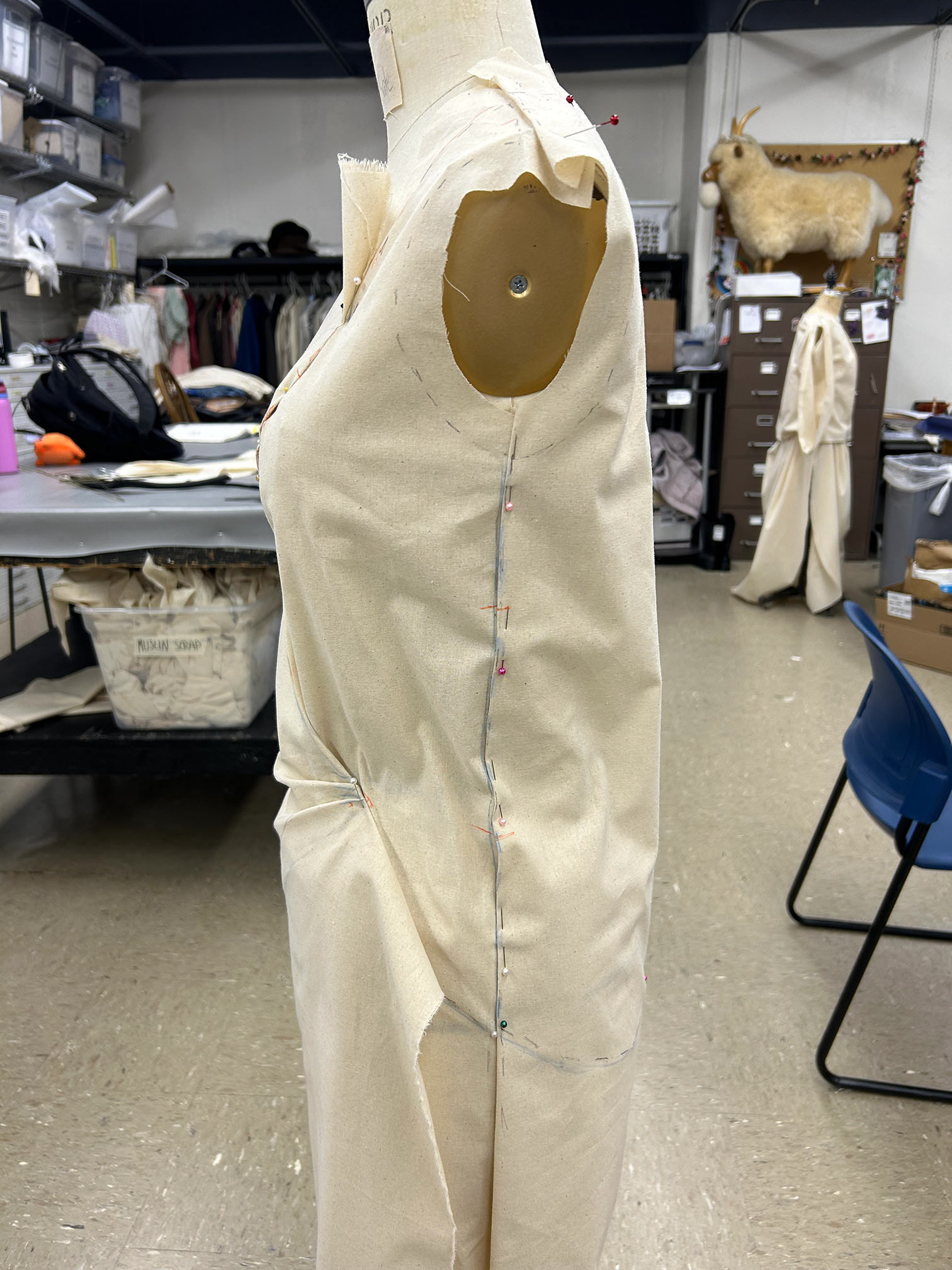 Left Draped
