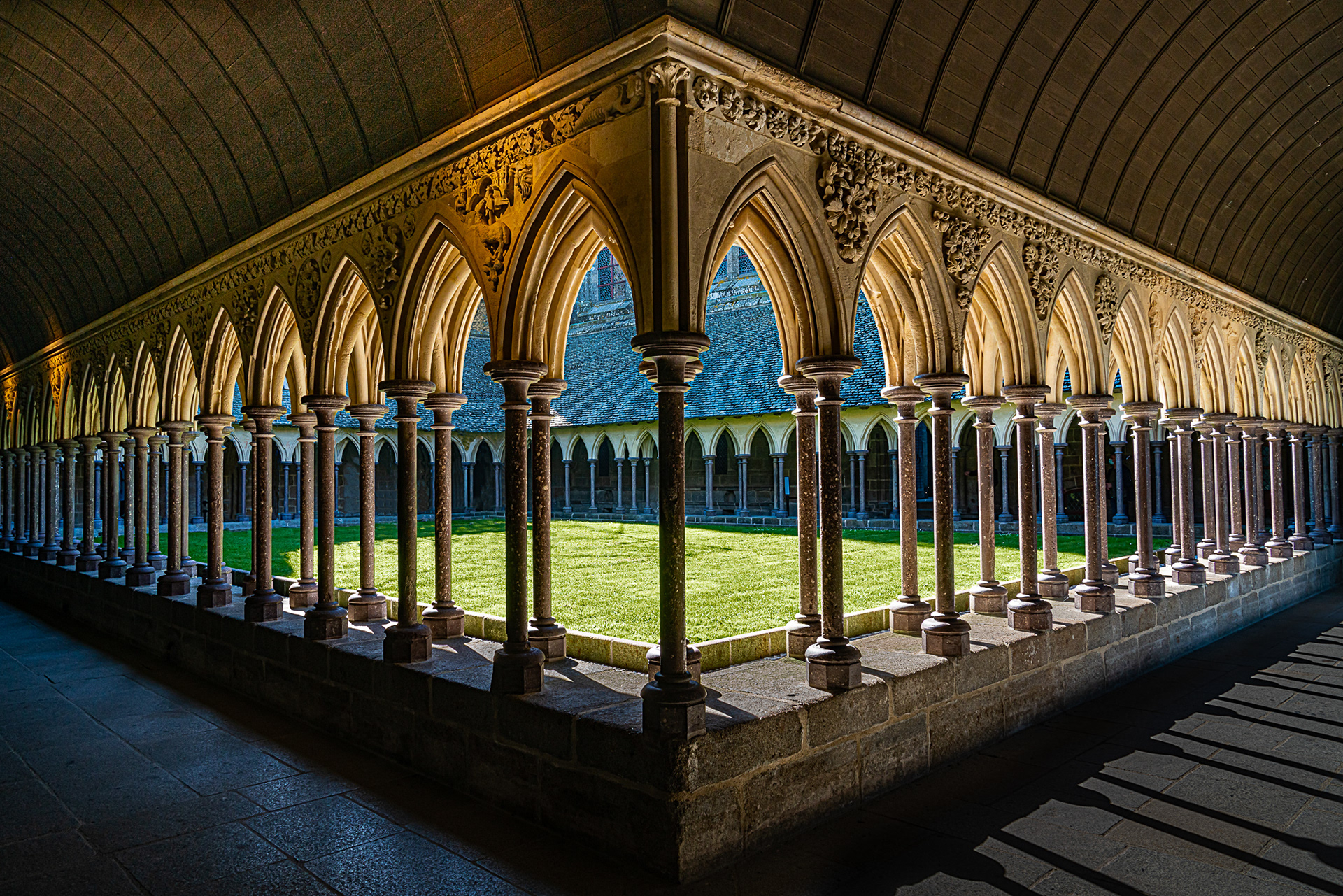 The abbey cloister