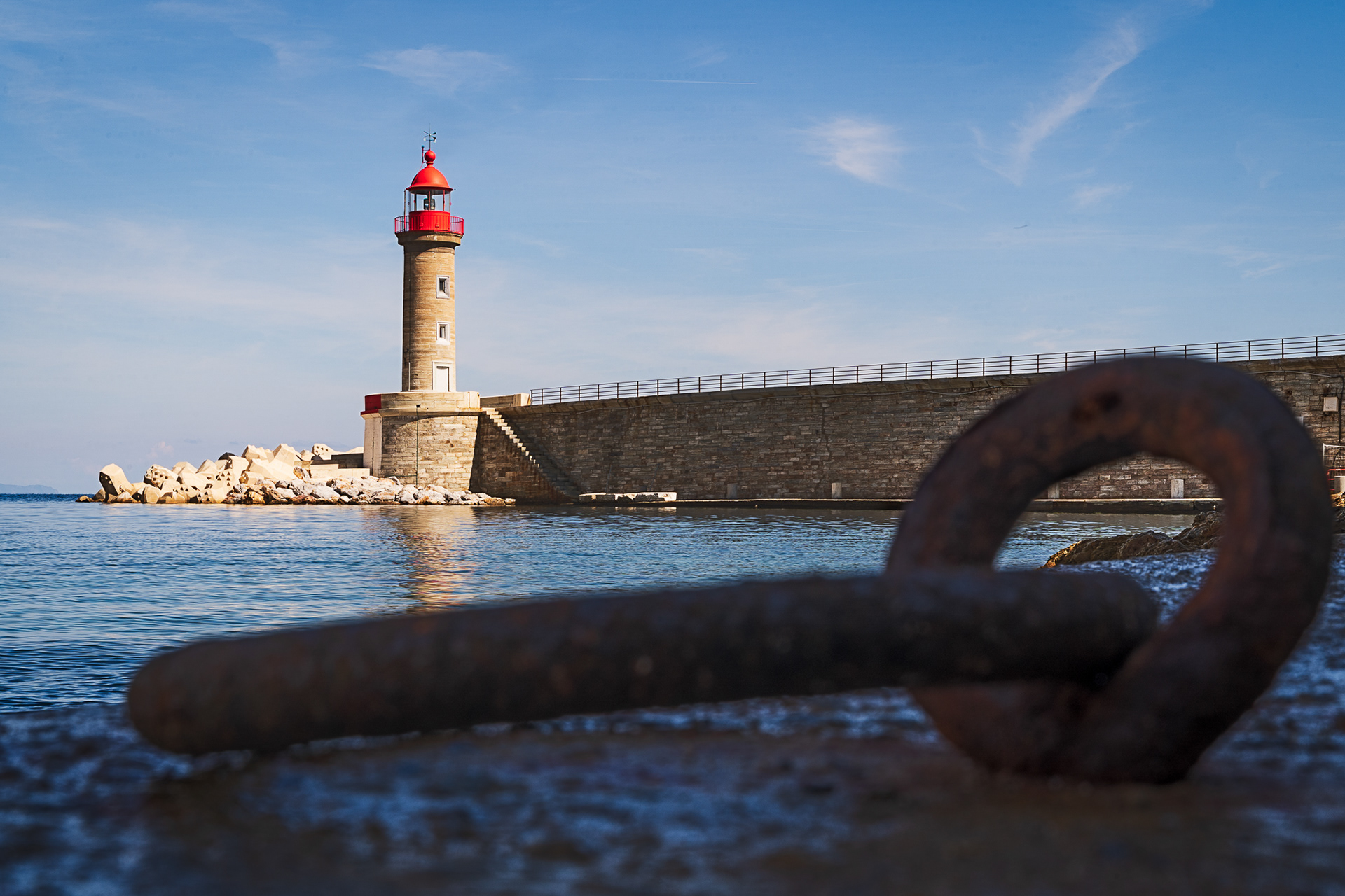 The Lighthouse of Bastia's Old Port