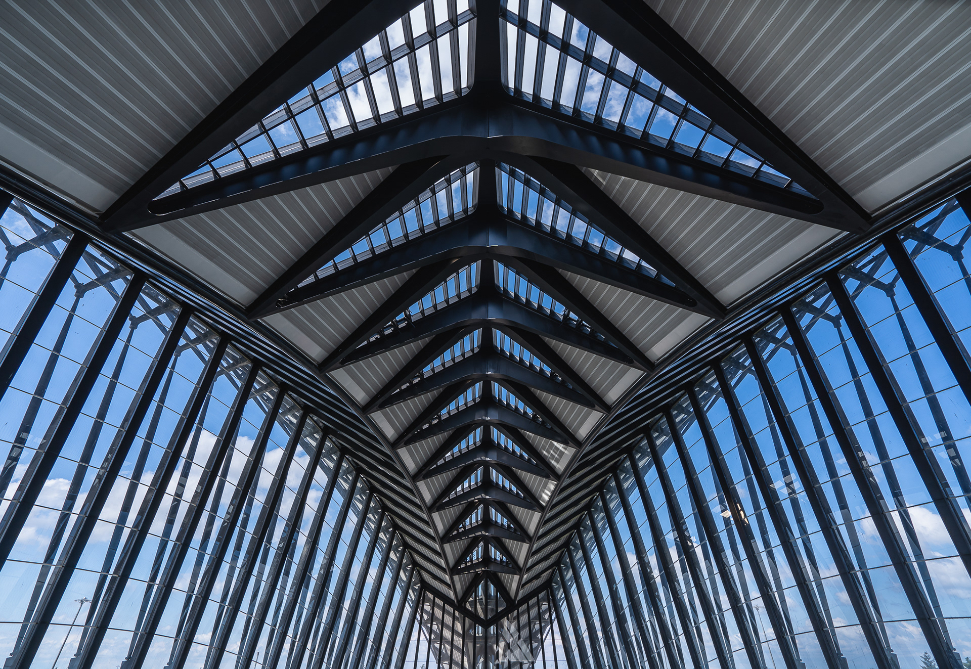 Railway station by Santiago Calatrava - Lyon Saint-Exupéry