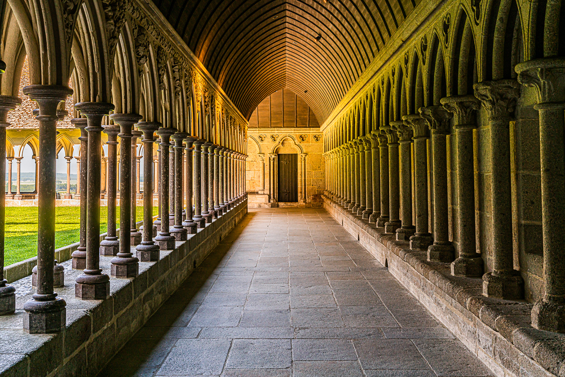 The abbey cloister