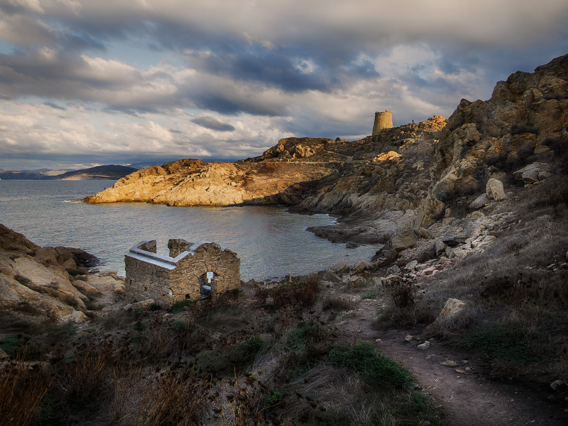 Golden Hour on the Coastal Ruins