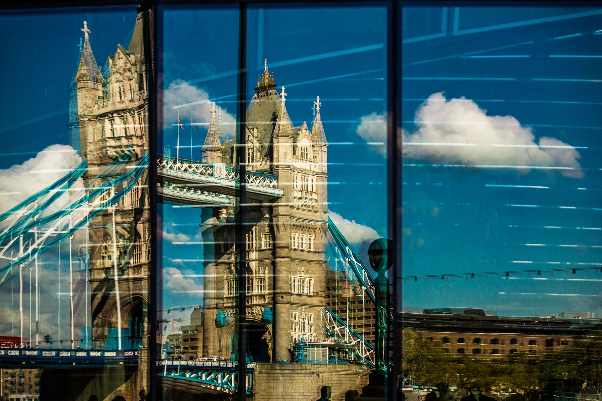 Tower bridge in reflection