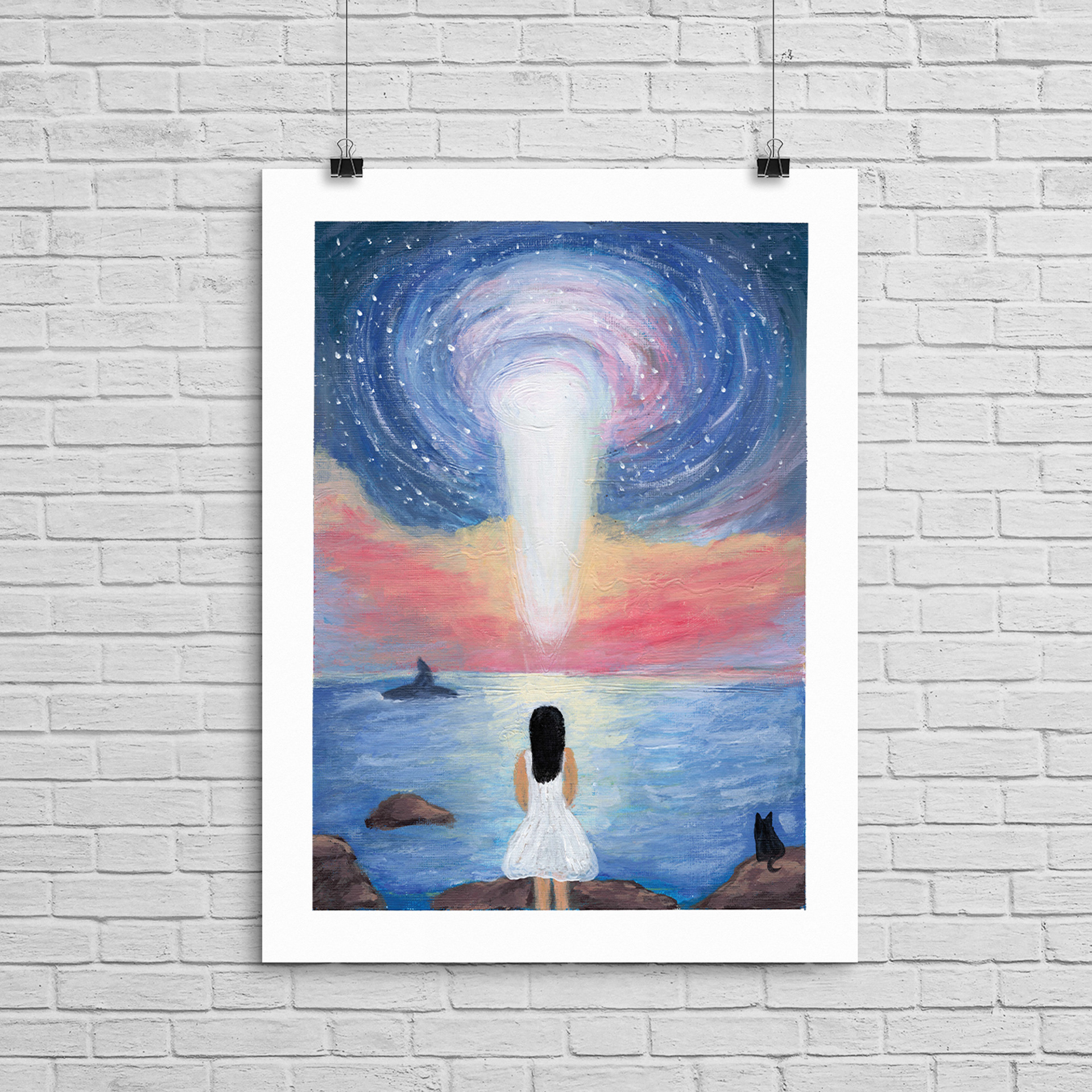 THE PORTAL - ACRYLIC ON ACRYLIC PAPER 9/30/25 - PAULA CANNING