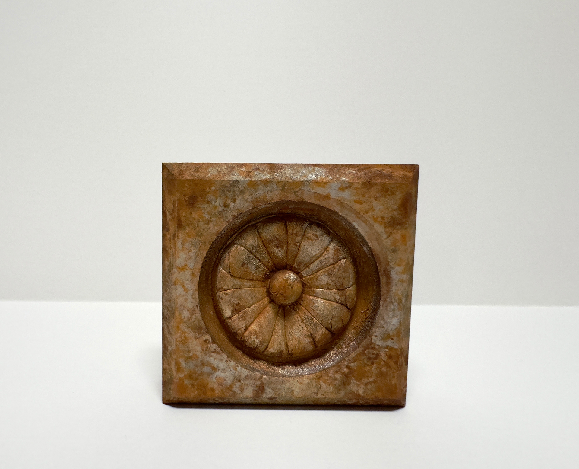 Props | Rust texture treatment to existing wooden ornament