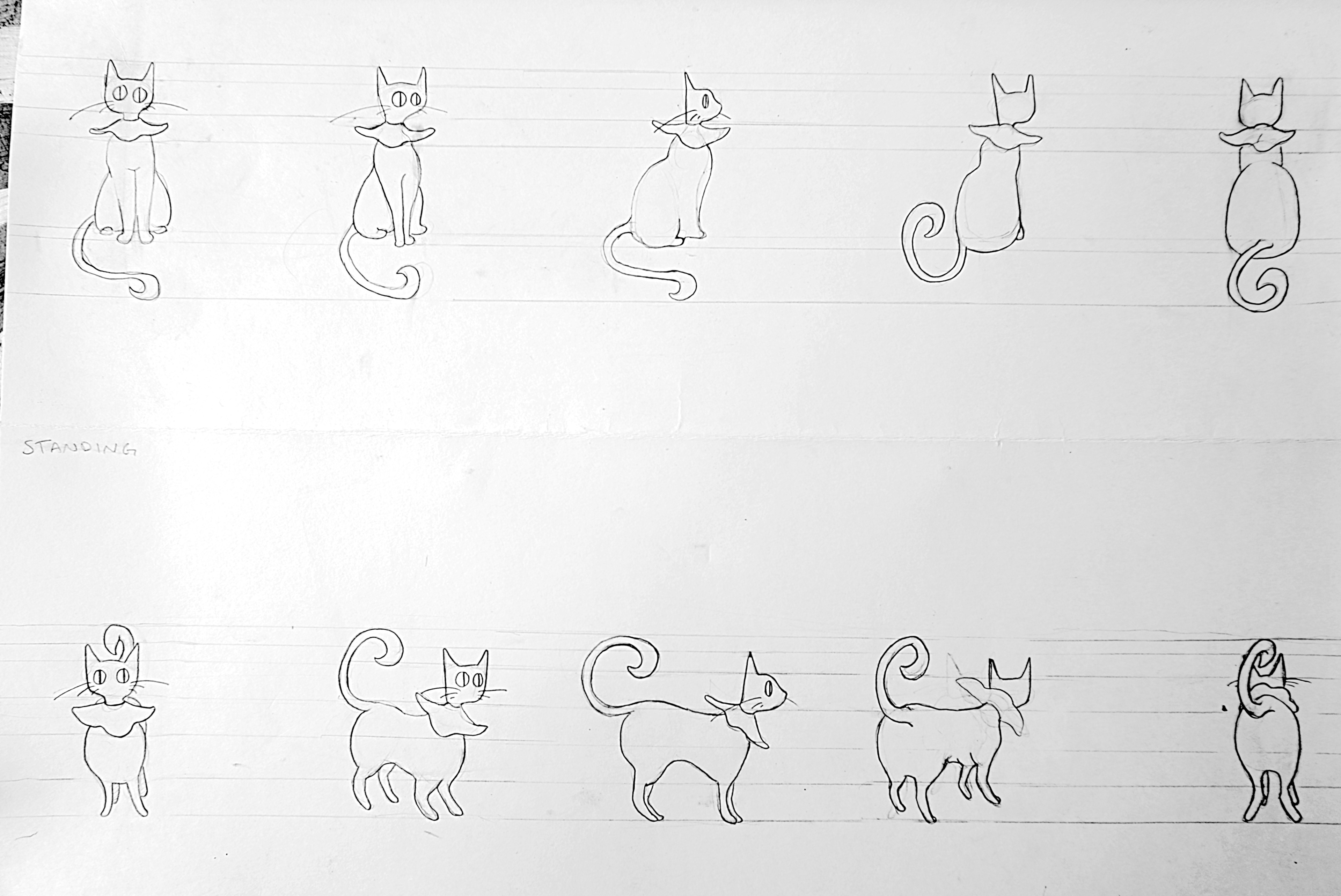 Character Turnaround (Mercutio) - Pencil