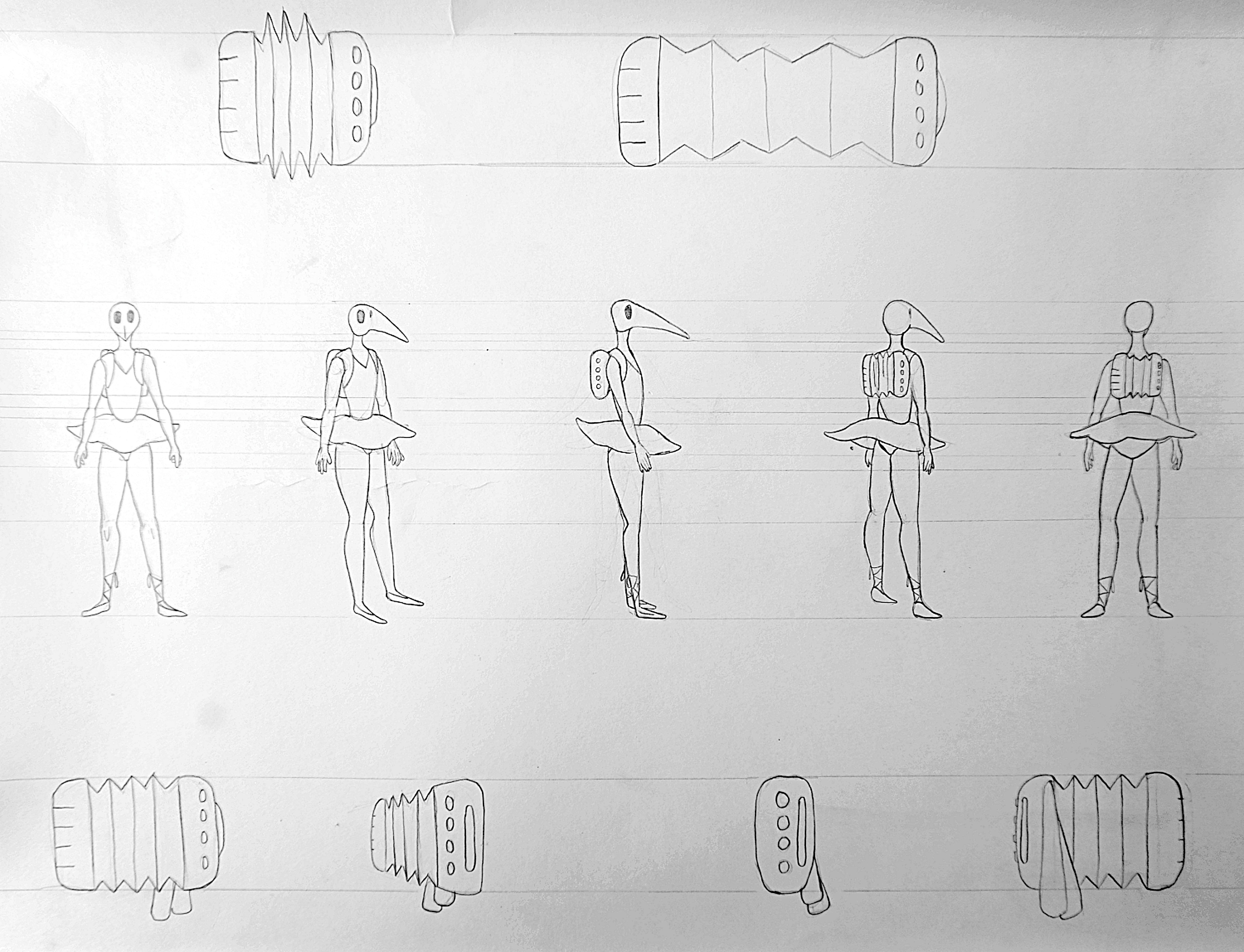 Character Turnaround (Soup) - Pencil