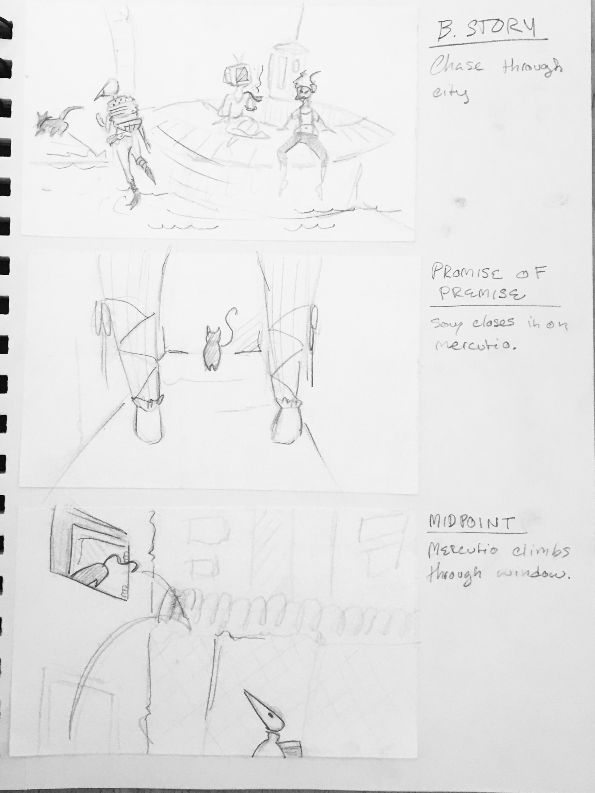 Initial Thumbnails - Pencil