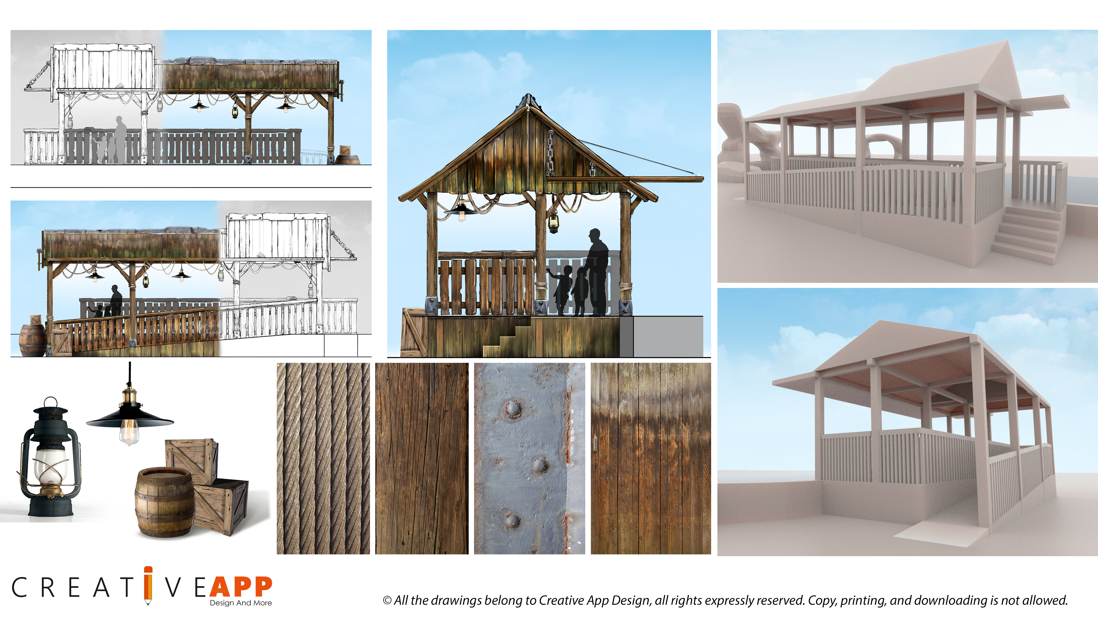 Speedy Jet Ride Station - Design development
