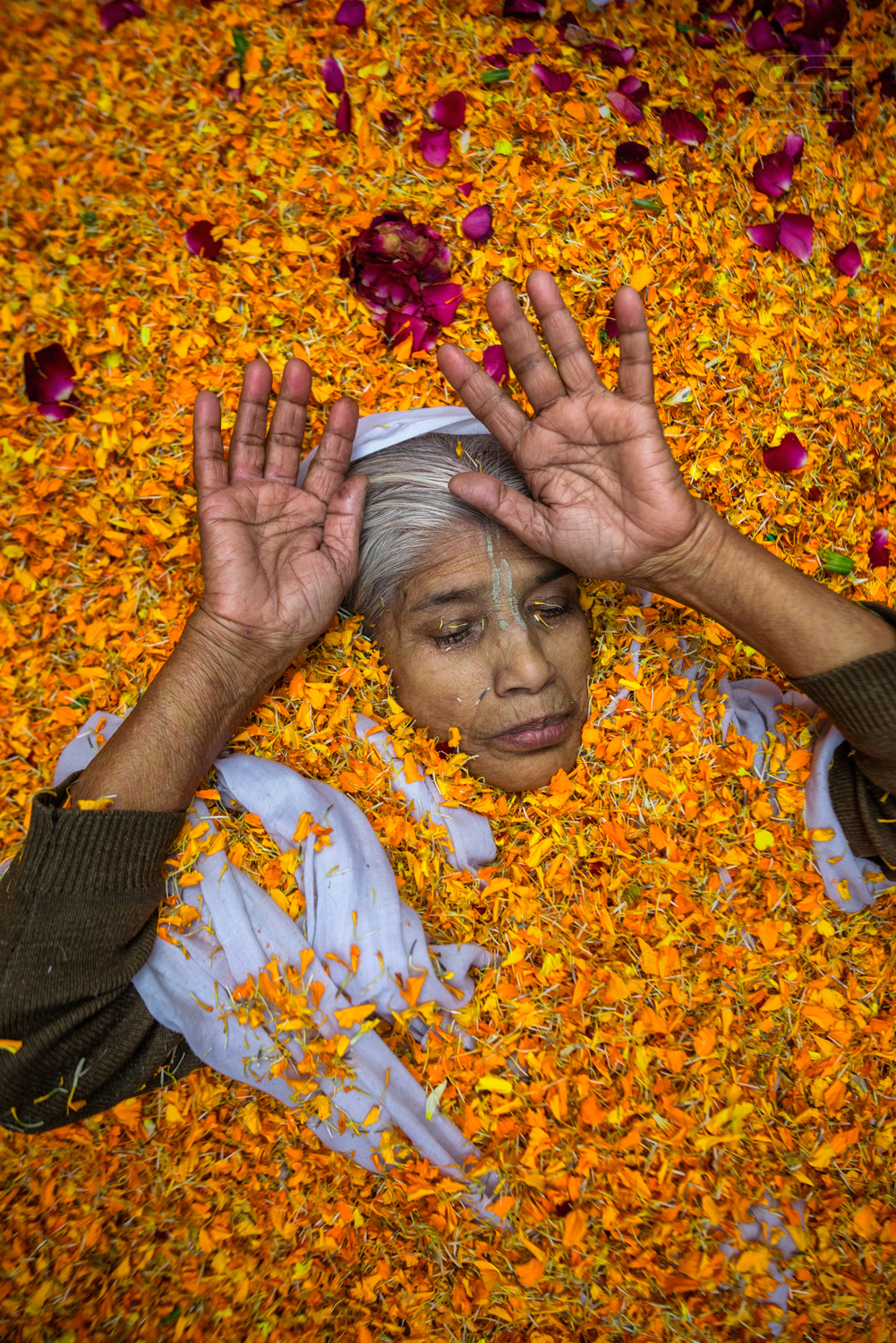 Breaking the age old tradition & keeping all the stereotypes aside, Widow celebrating Holi in Vrindavan, Mathura, India