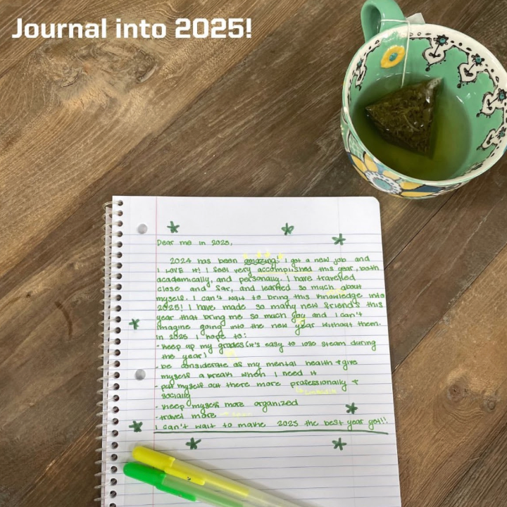 Wellness Wednesday came early this week! When preparing for the new year it is good to look back on the previous year and what you learned. Journaling is a helpful tool to compile your thoughts and set your intentions for 2025. Here is an example and some prompts to help get you started. We hope you take some time to acknowledge how far you’ve come this year and how much potential you have next year! #UOISSS #UOregon #InternationalStudents