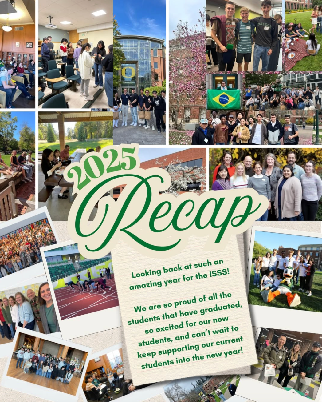 This week is all about reflecting on the past year and moving forward into 2026! The ISSS has had such an amazing year full of fantastic students and scholars, great memories, and fun events! We can’t wait to see what the new year has to offer!  #UOISSS #UOregon #InternationalStudents