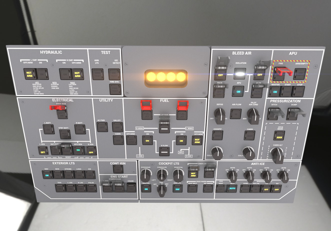 Overhead Control Panel Detail