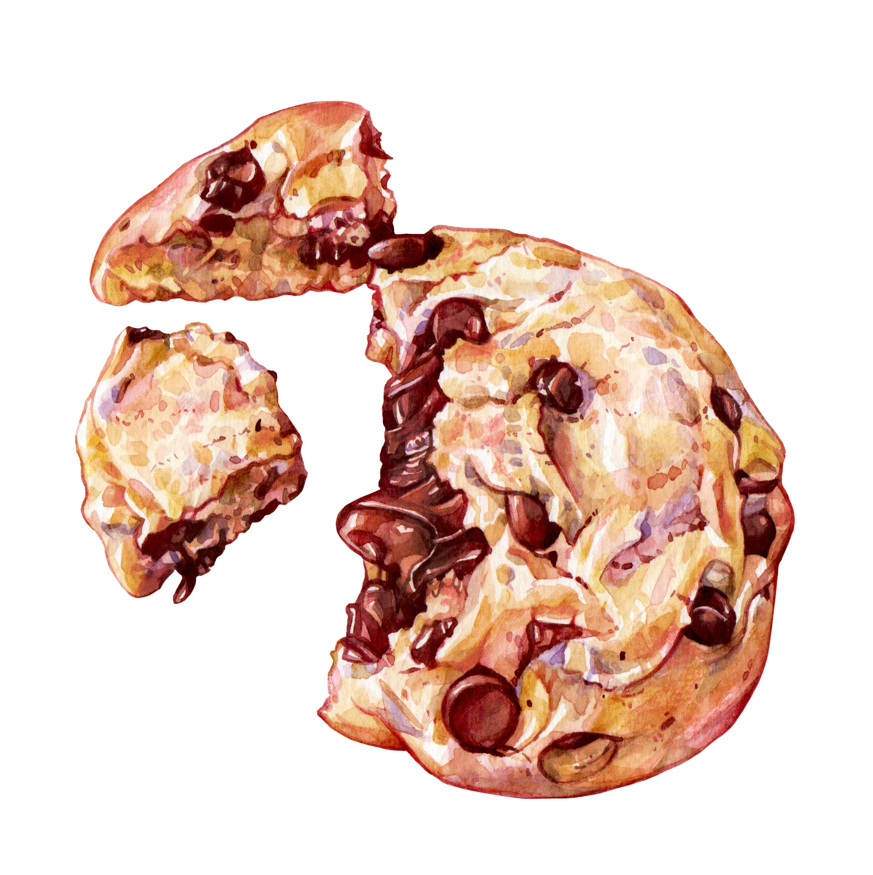 Original Chocolate Chip Cookie Painting - 60€ (15 x 15 cm)