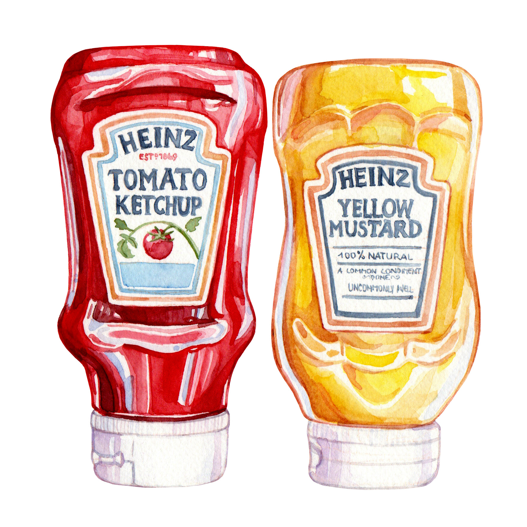 Original Ketchup and Mustard Painting - 60€ (15 x 15 cm)