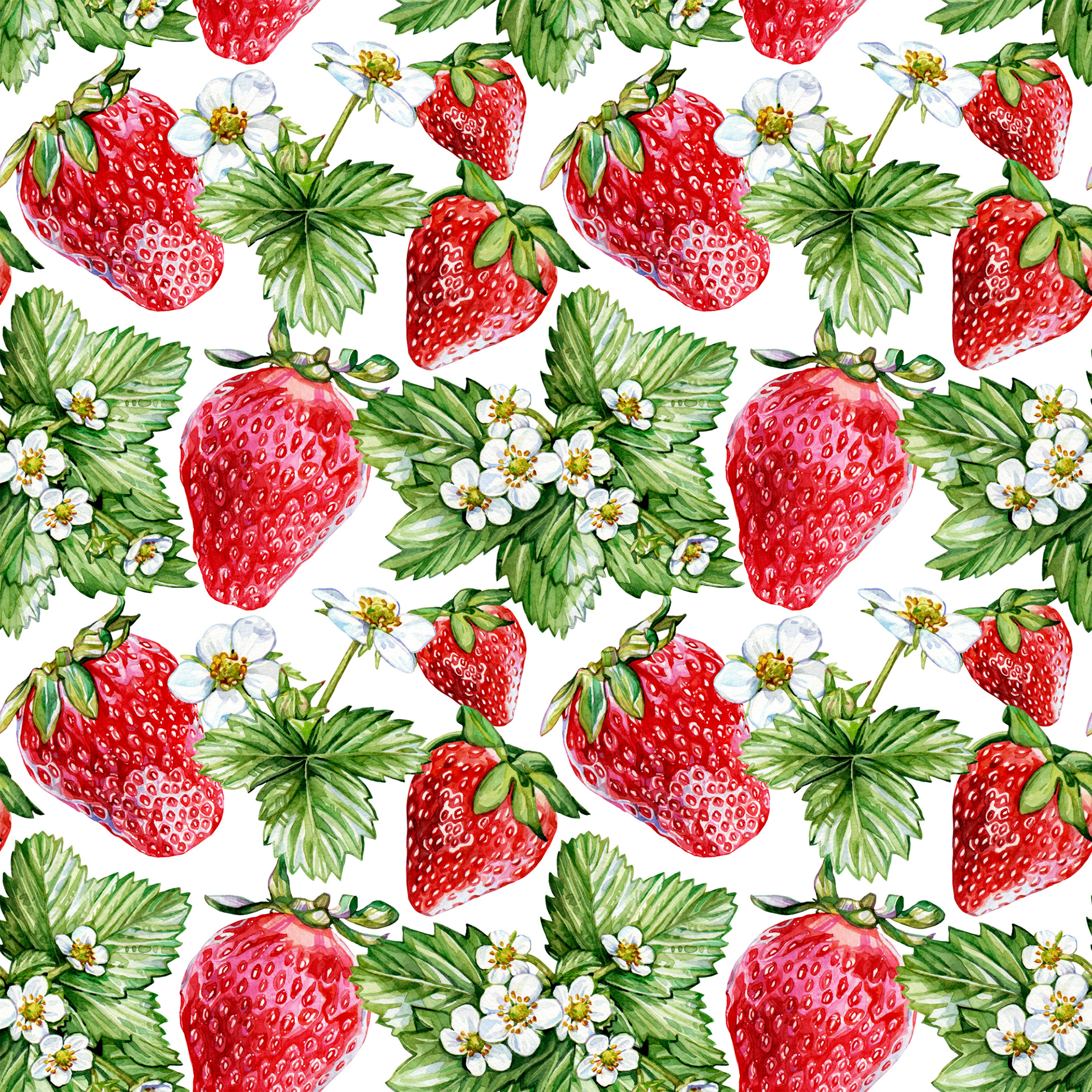Pattern of Strawberries