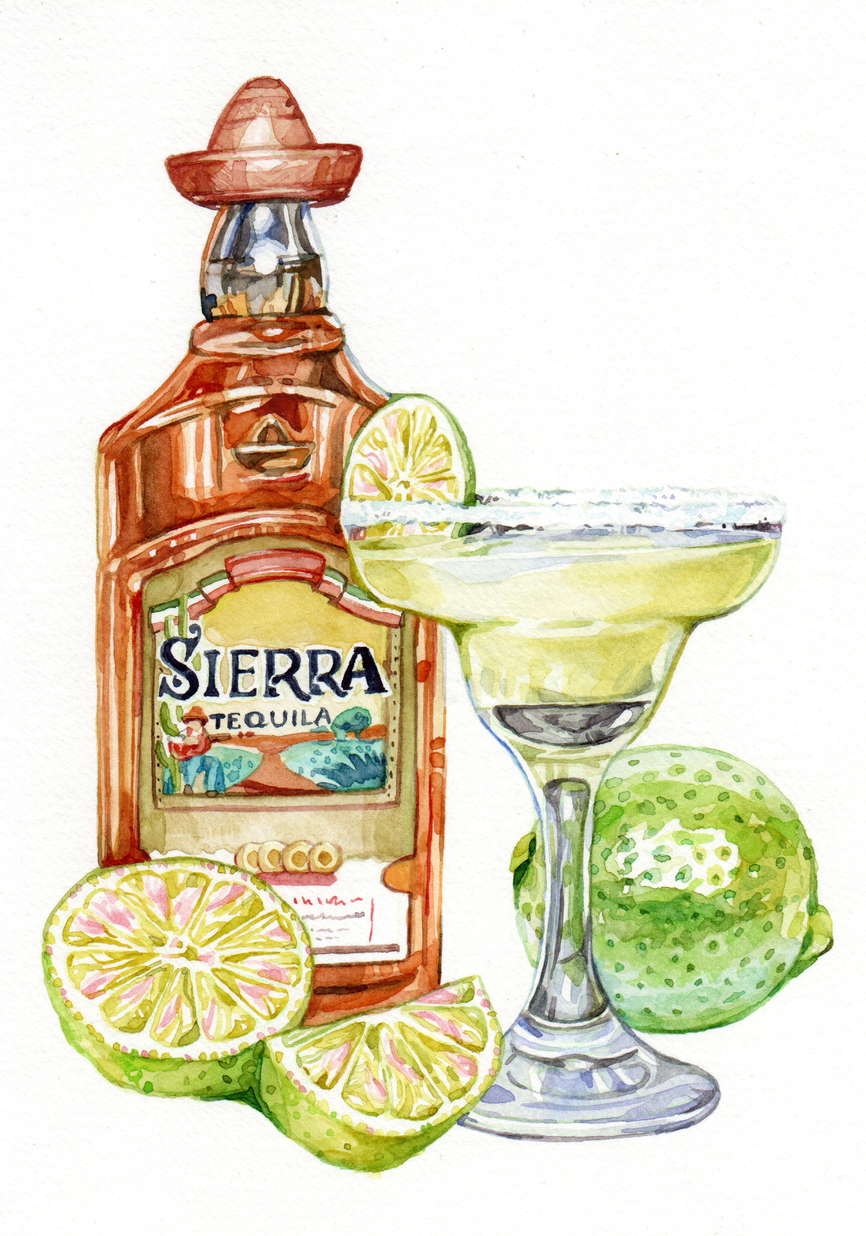 Original Margarita Painting - 160€ (14.8 x 21 cm)