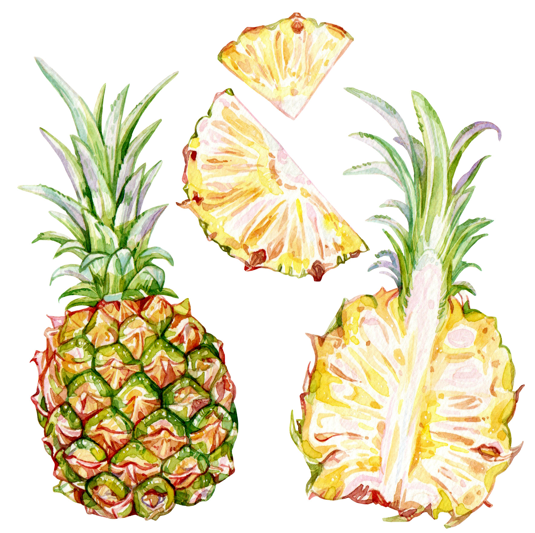 Original Pineapple Painting - 60€ (15 x 15 cm)