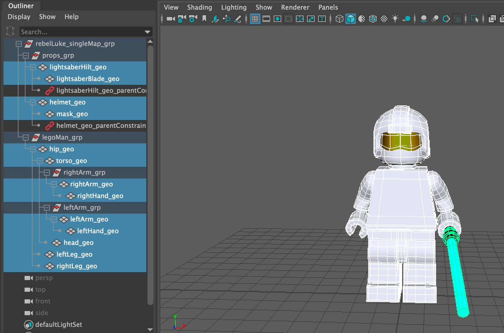 Maya Outliner