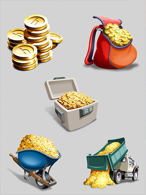 raster illustration - UI icons