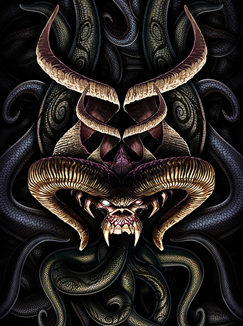 raster illustration - motorcycle wrap
