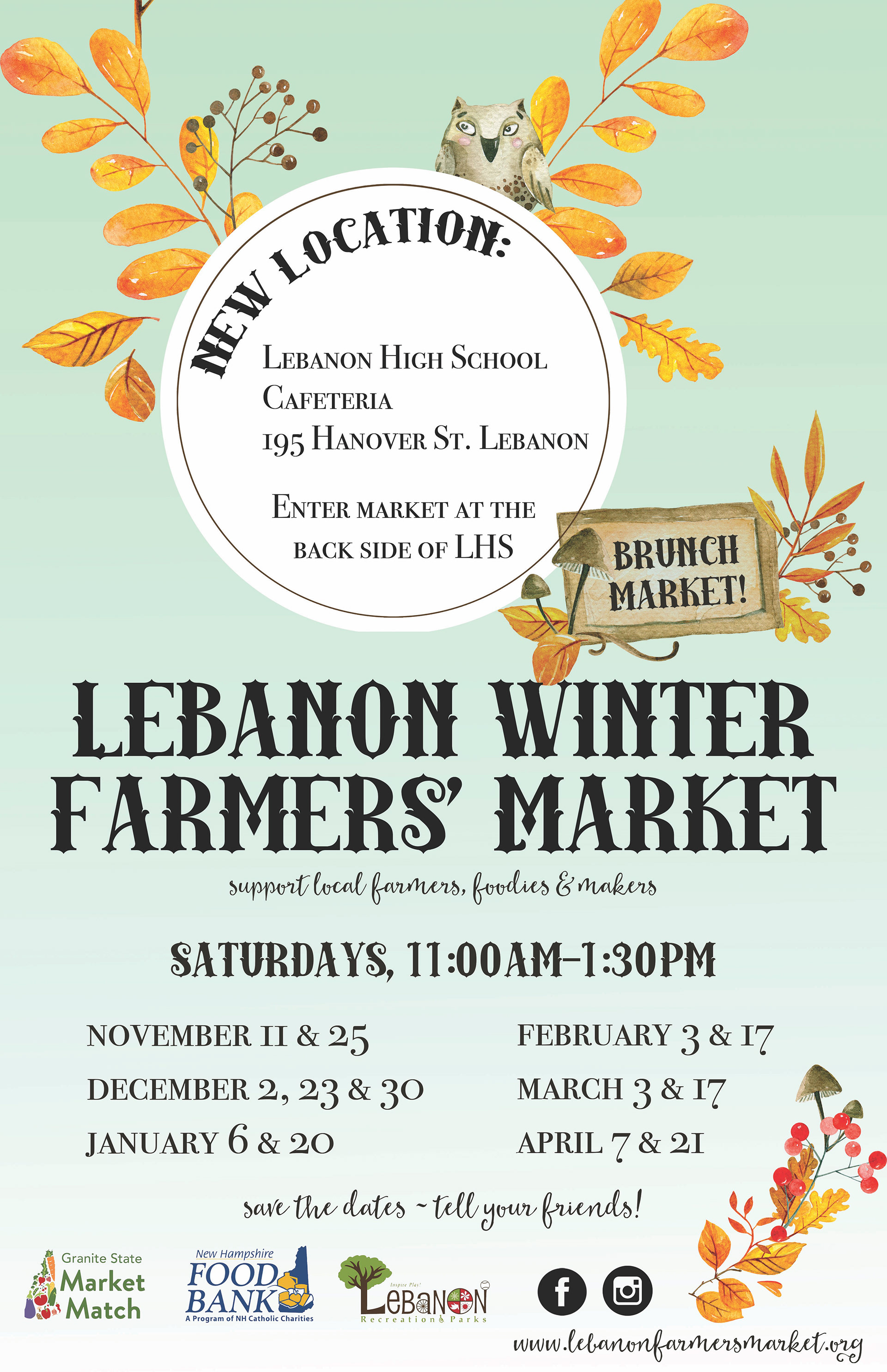 Winter 2017 - Lebanon Farmers Market Poster