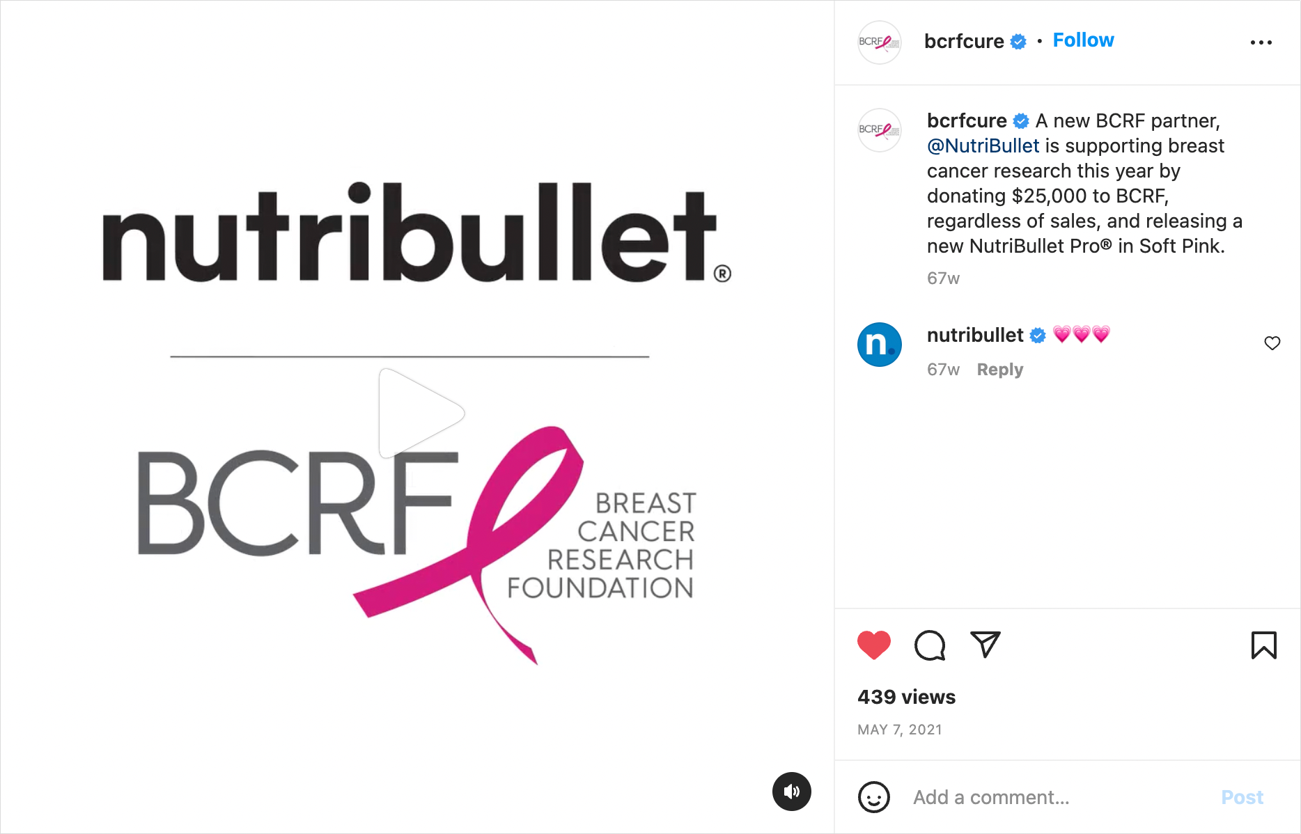 Brett Segall - nutribullet x BCRF Partnership