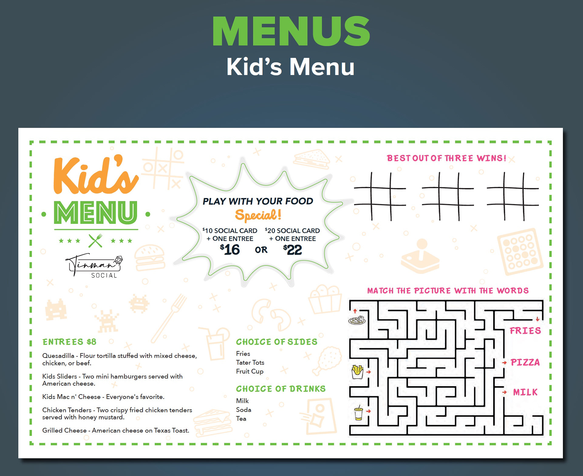 Kids Menu