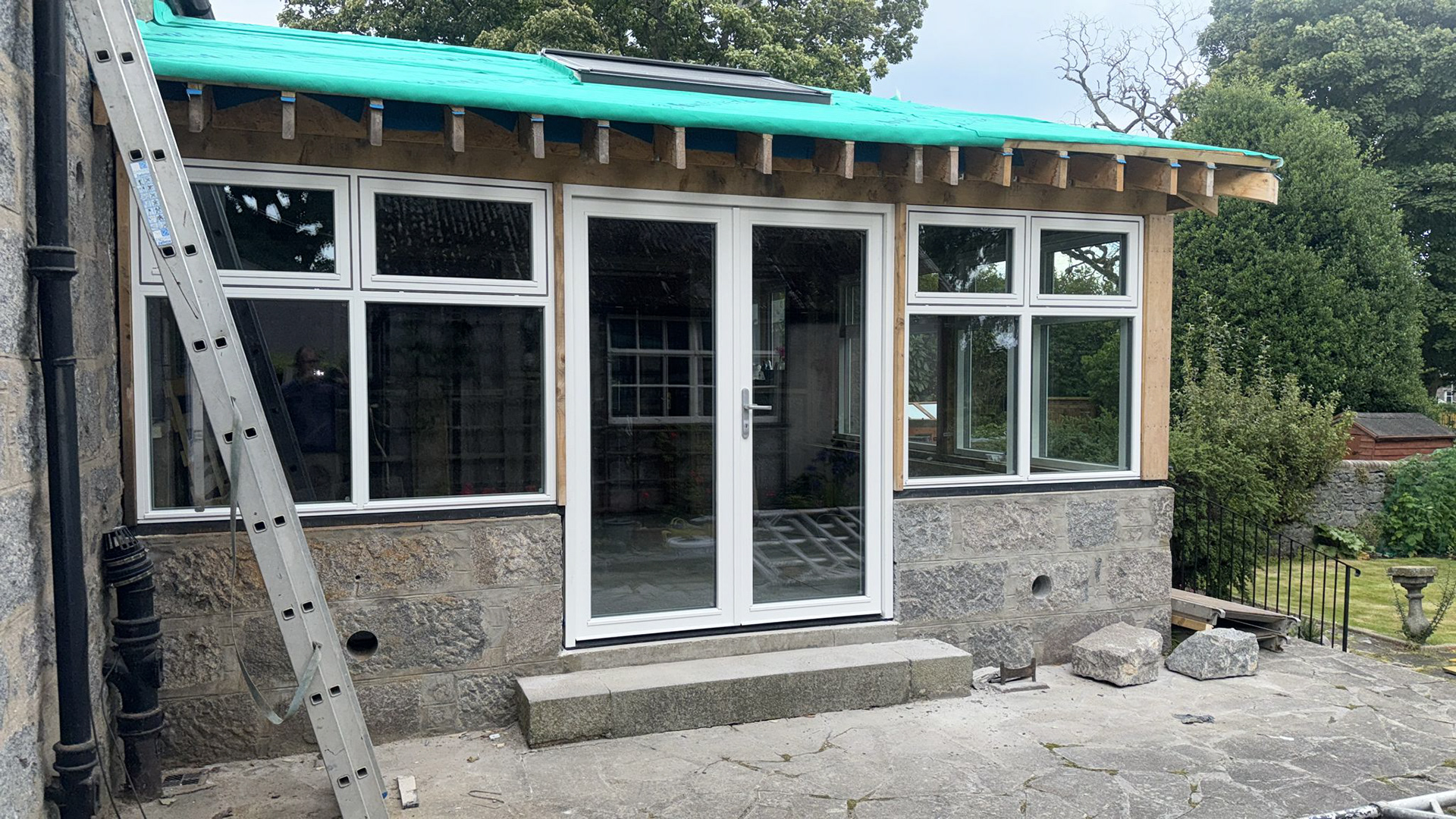 Sunroom upgrade to improve heat retention and to reduce overheating