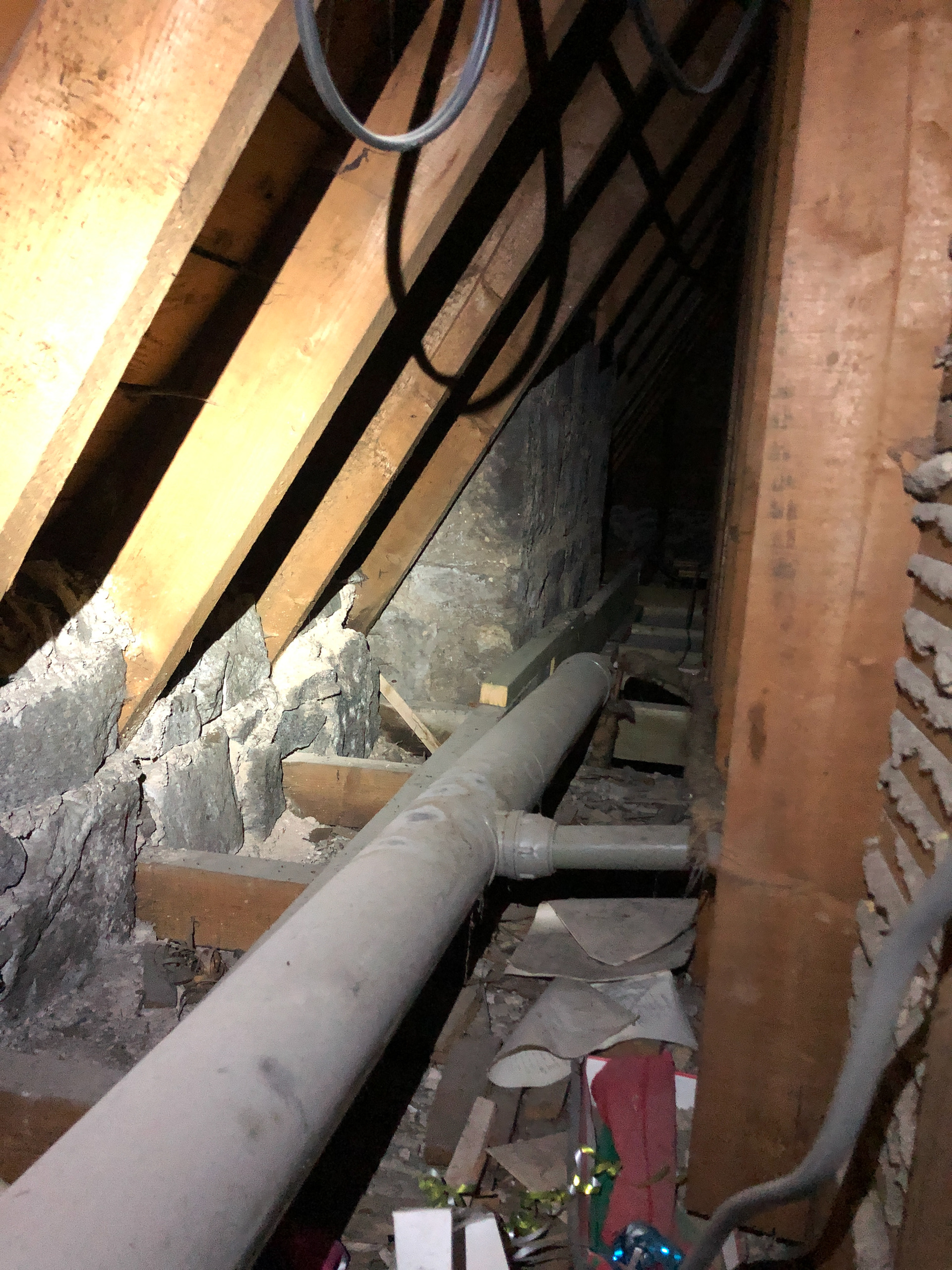 Lack of insulation in the room-in-roof space