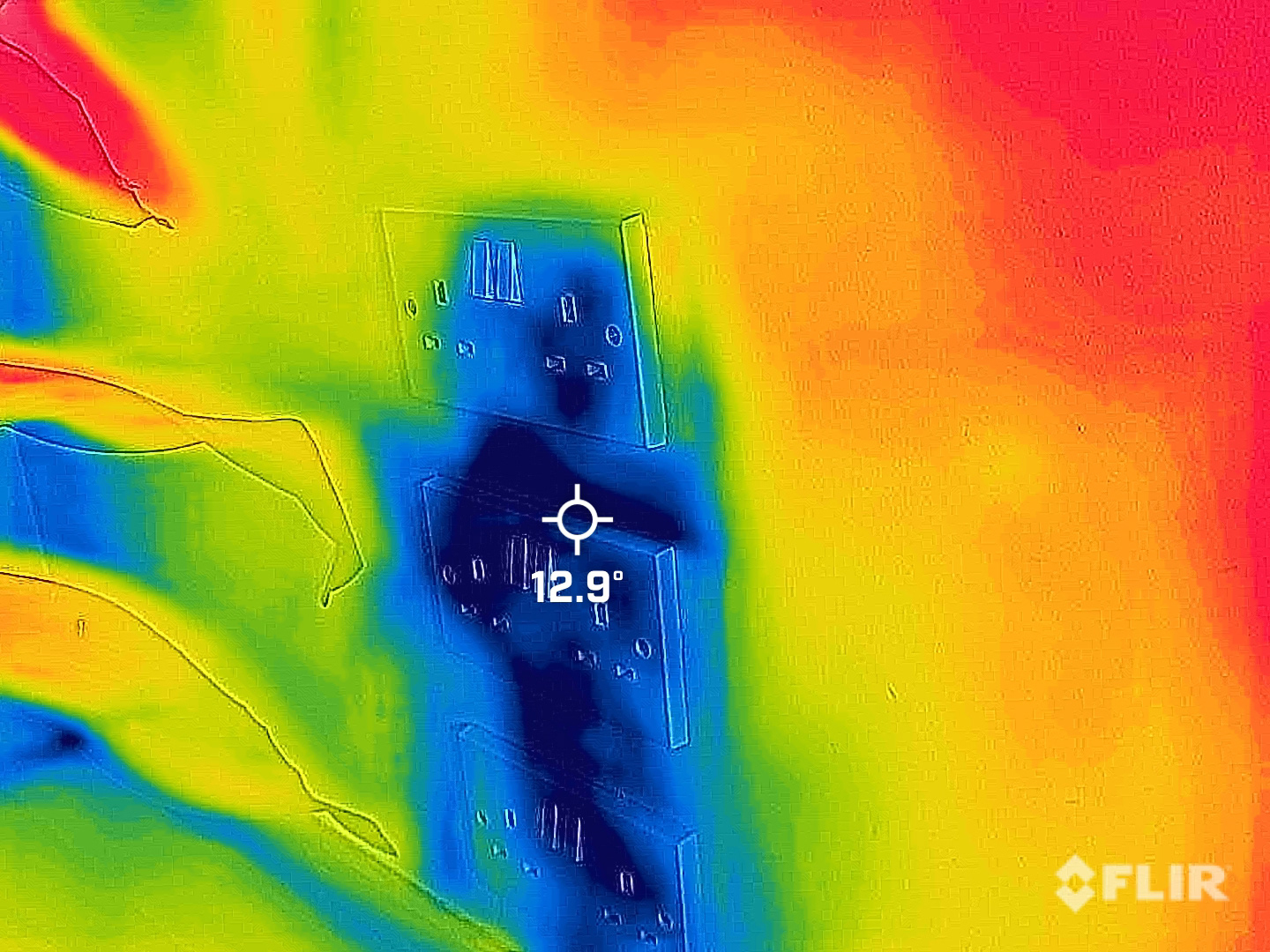Leaky sockets causing thermal bridging