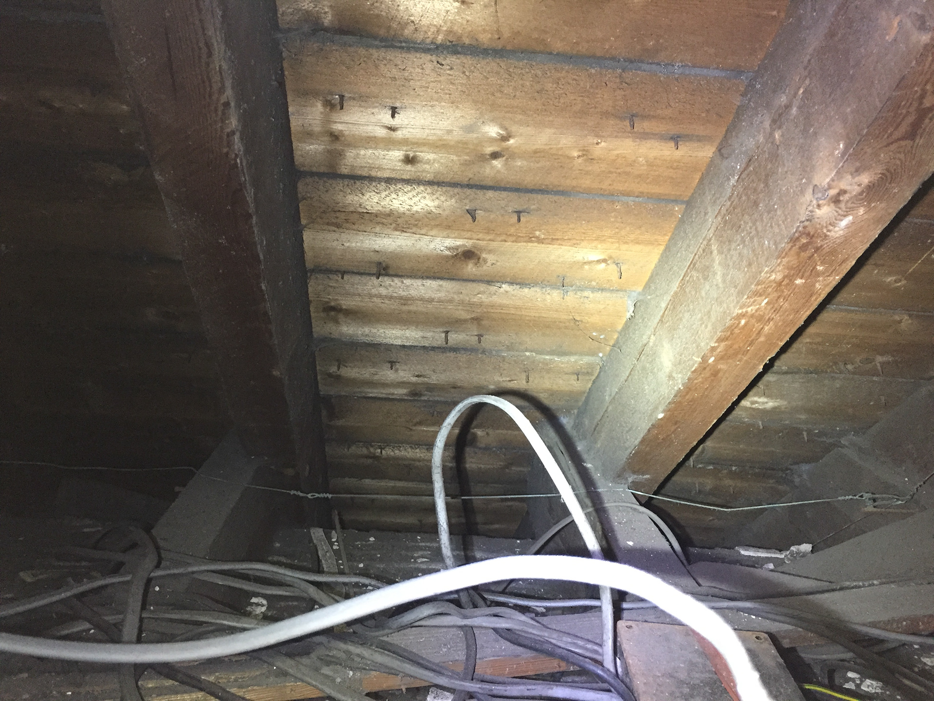 No roof insulation