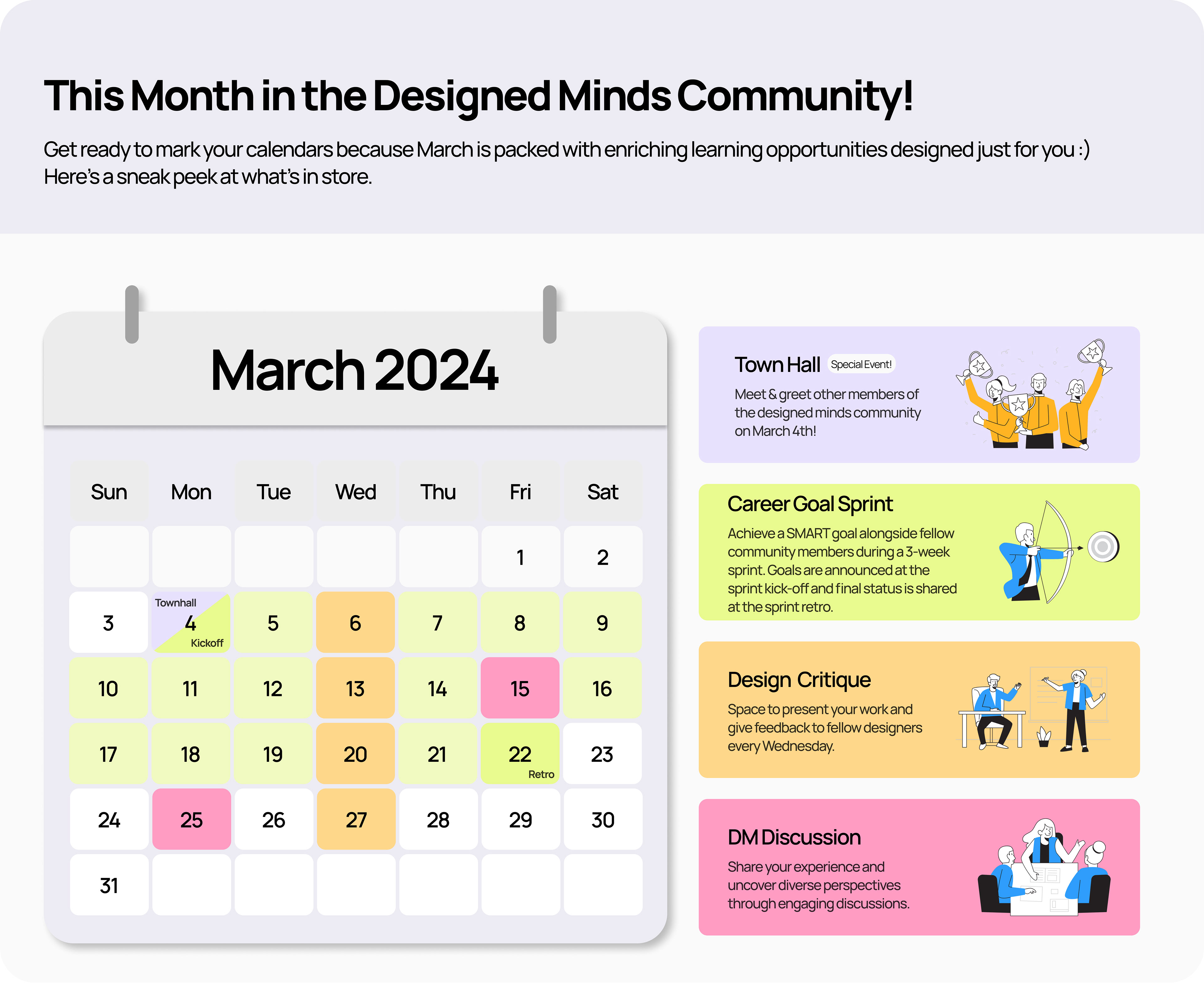 Calendar Design for Marketing Campaign