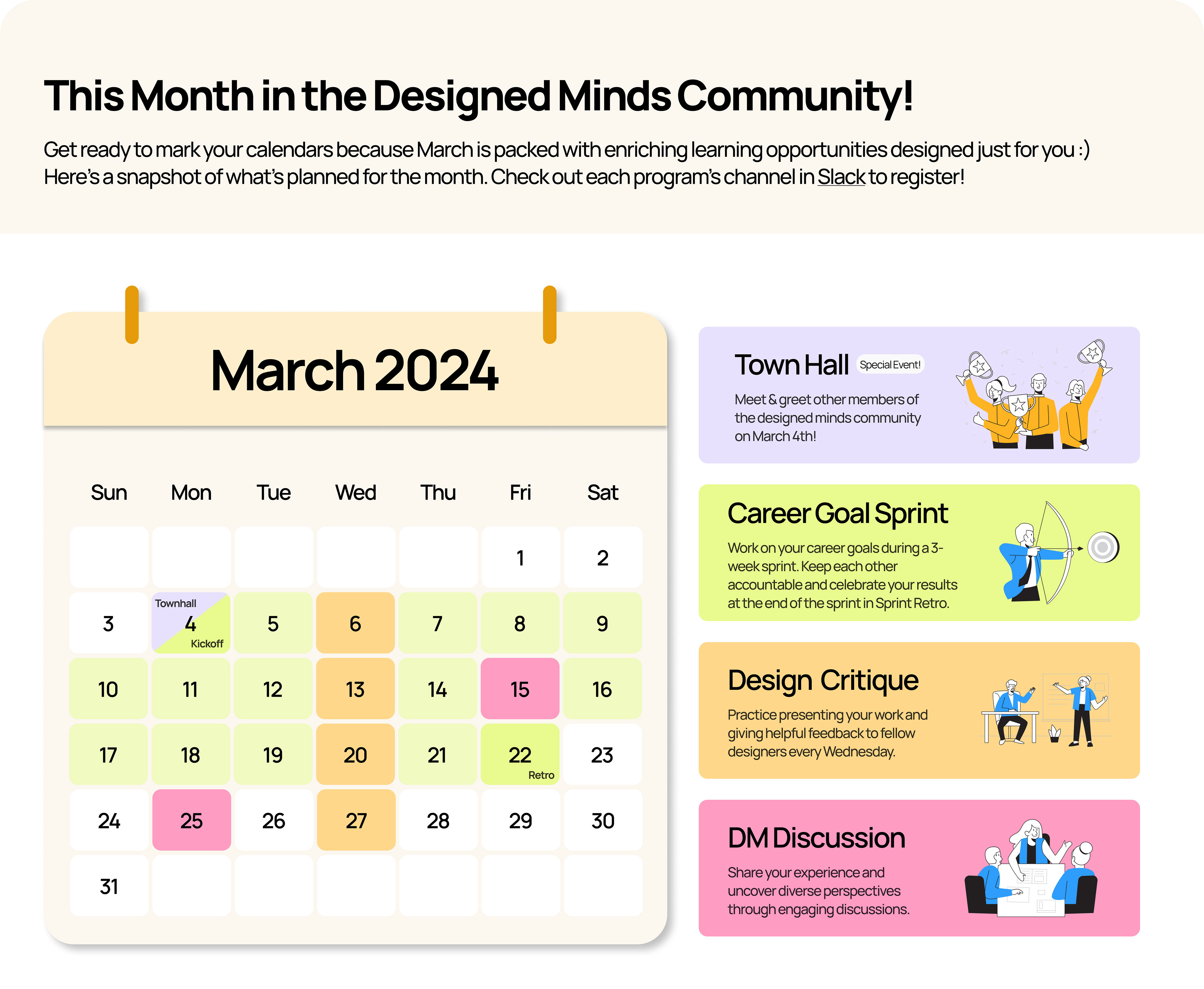 Calendar Design for Marketing Campaign