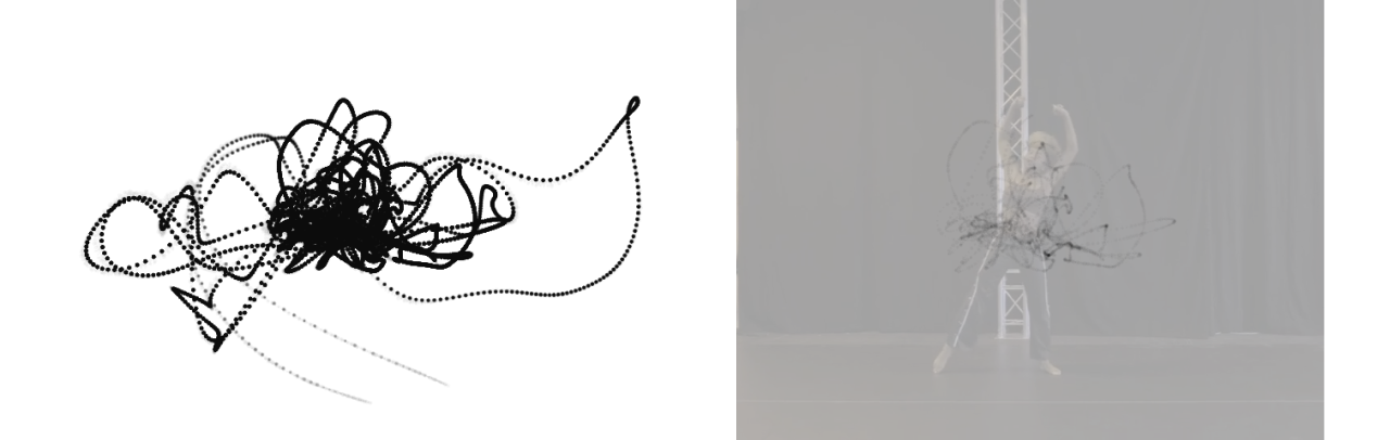 In my favorite HW from @zach.lieberman’s Drawing++, I was inspired to digitally recreate Heather Hanson’s (@studioheatherhansen) charcoal drawings. The dancer is obscured behind the canvas but their motion is illuminated through line.