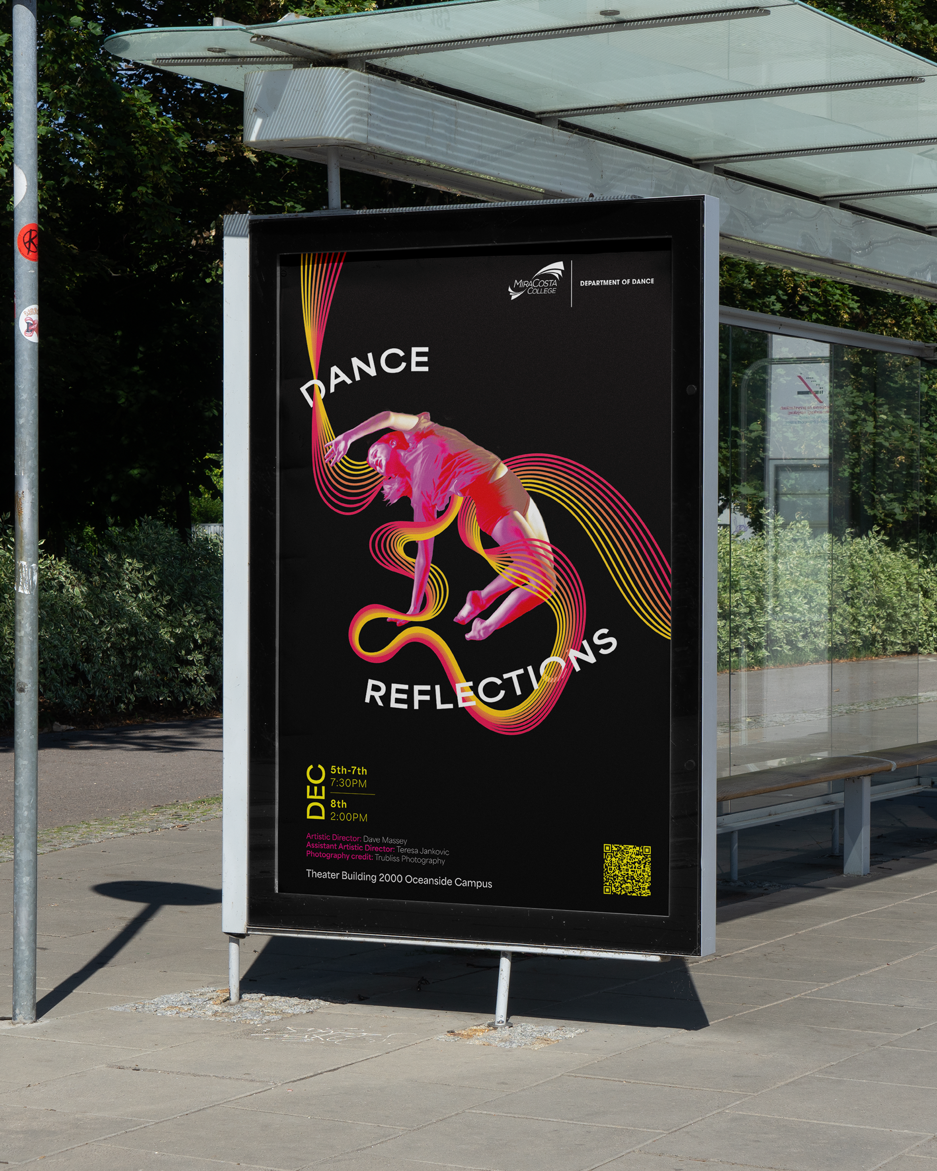 The final poster, contextualized.