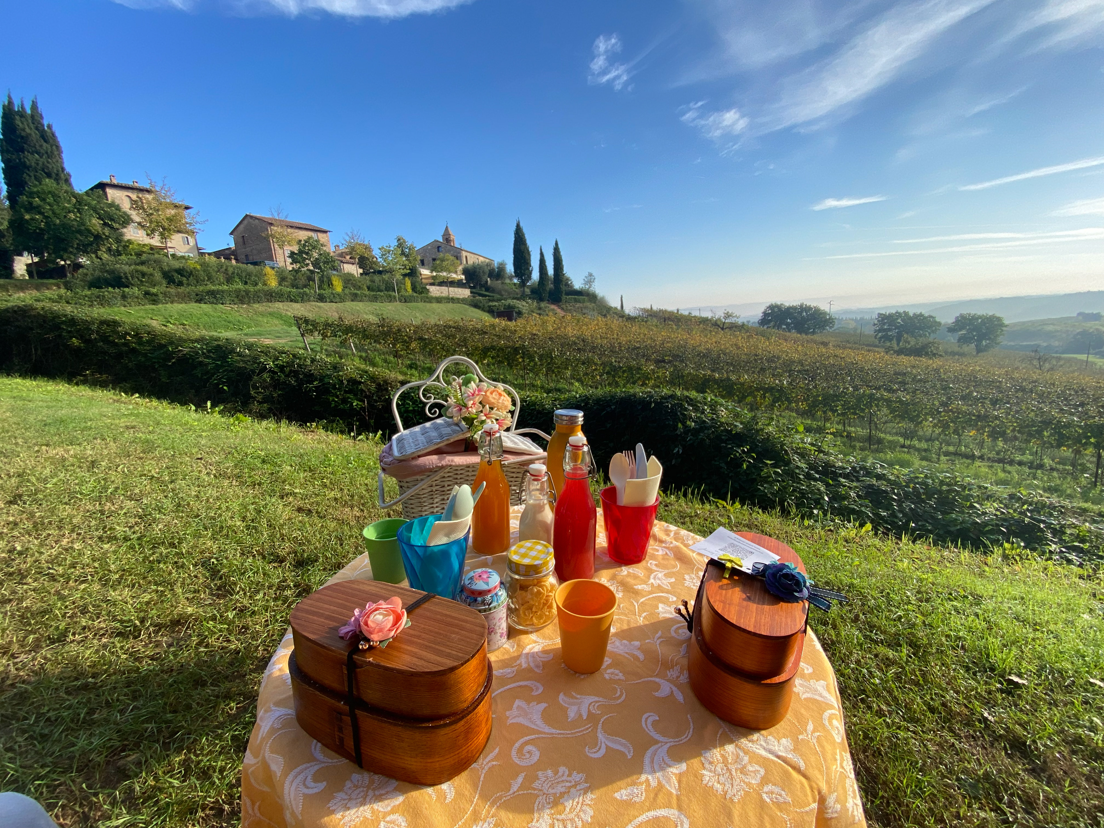 honeymoon breakfast picnic