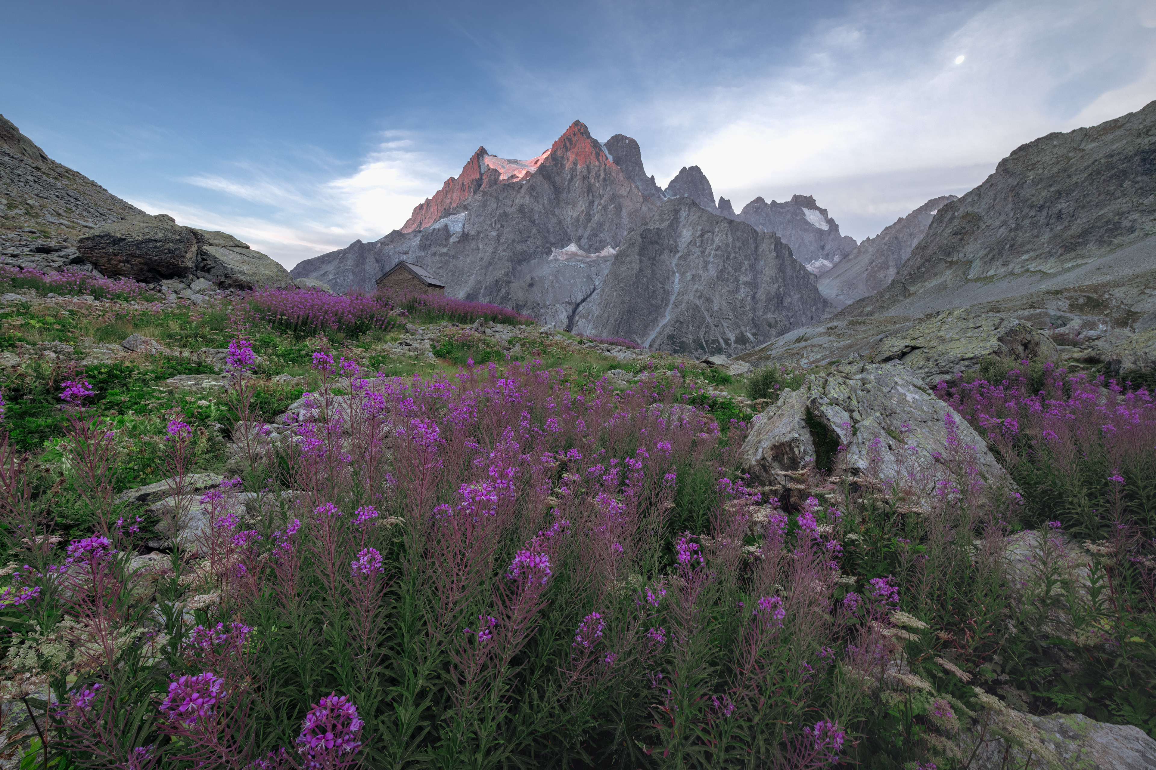 Pelvoux et refuge tuckett été - Ecrins