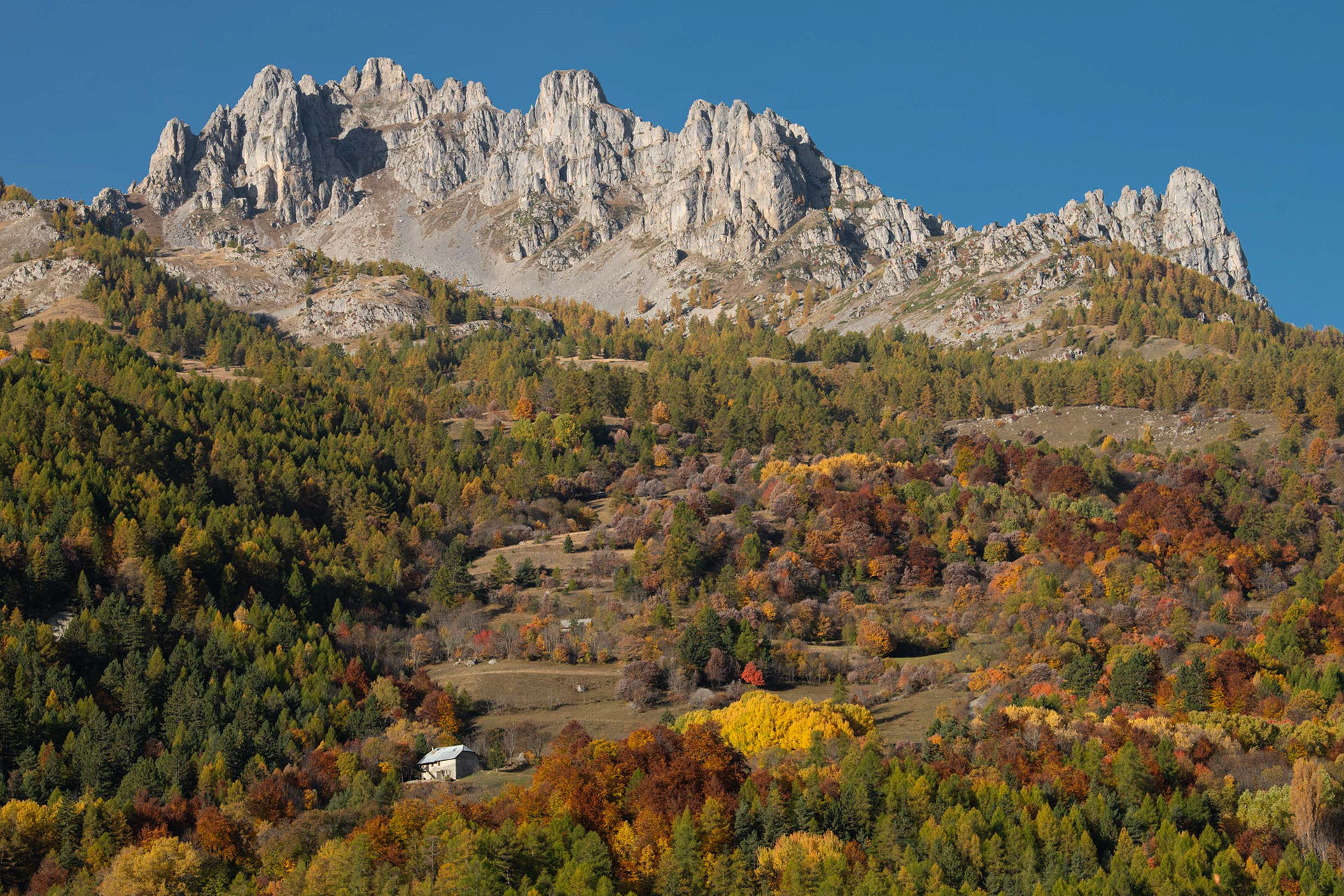 Aiguilles de chabrières automne 