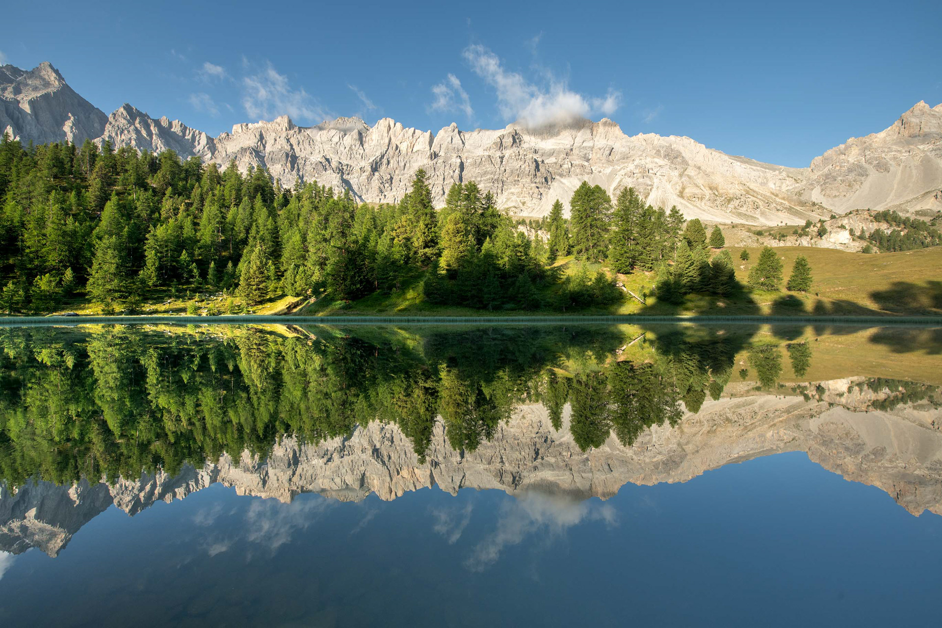 Lac miroir été pas du curée