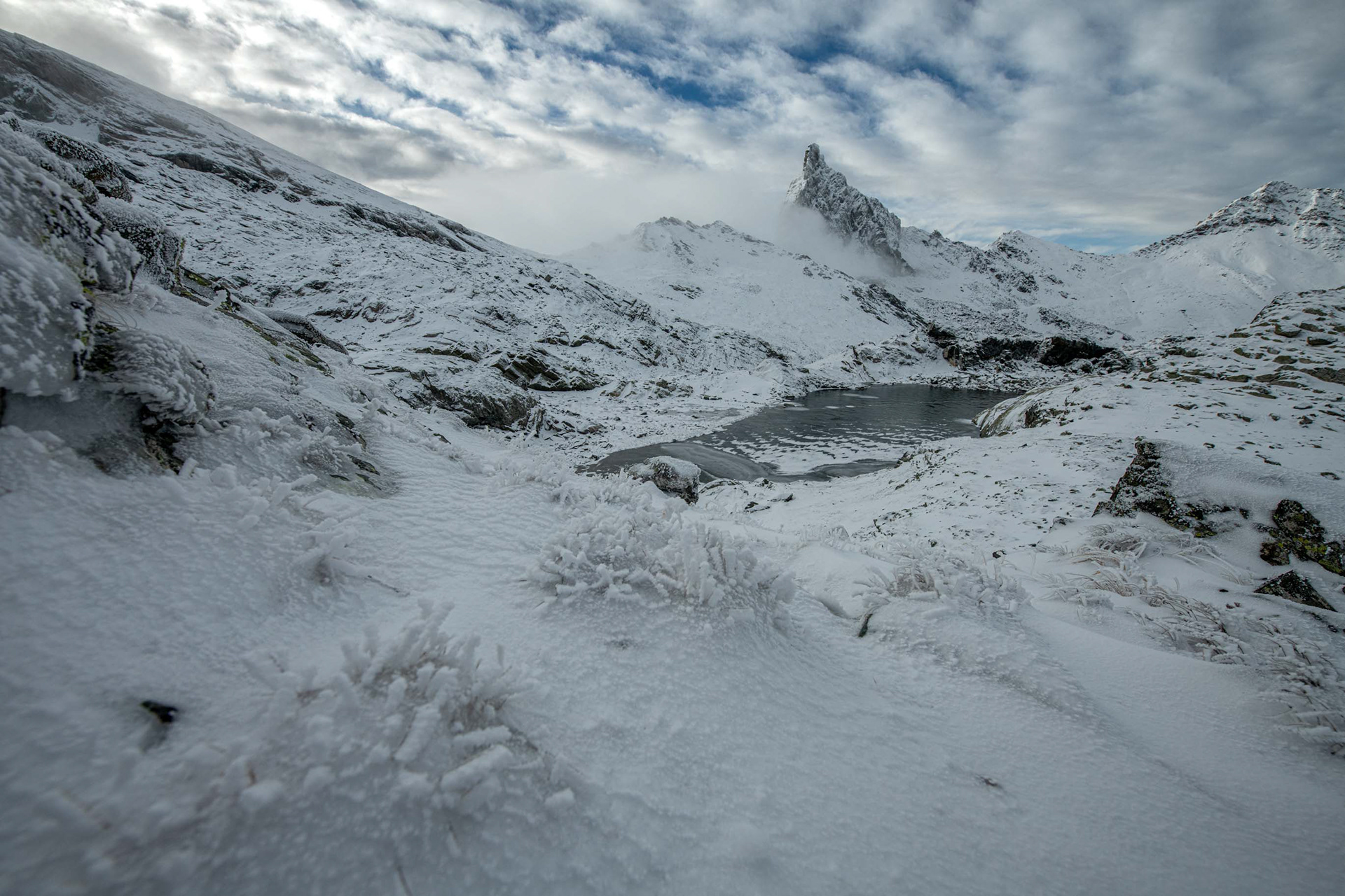 Tete des toillies et lac blanchet superieur (2) - Queyras