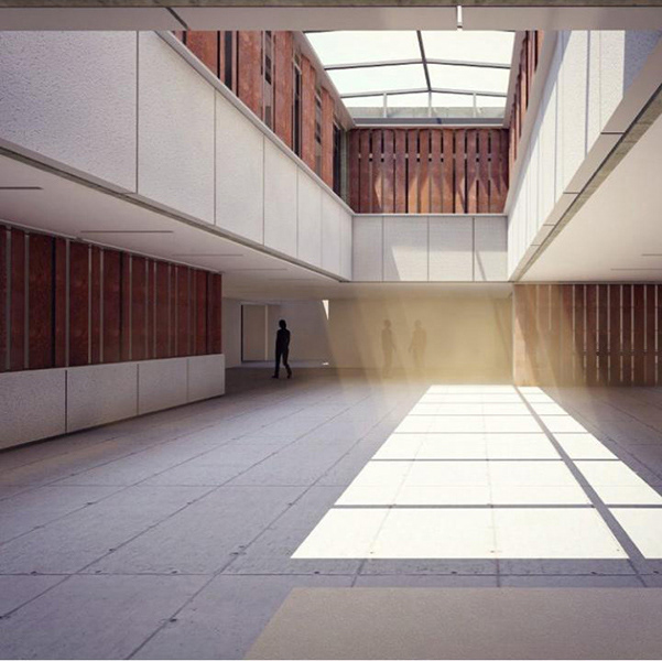 2019-2020 Visualización 3D. Unidad Académica de la UNAM en Oaxaca. Proceso de diseño. Líder de proyecto desarrollado por el taller TRE para la DGO de la UNAM.