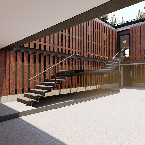 2019-2020 Visualización 3D. Unidad Académica de la UNAM en Oaxaca. Proceso de diseño. Líder de proyecto desarrollado por el taller TRE para la DGO de la UNAM.