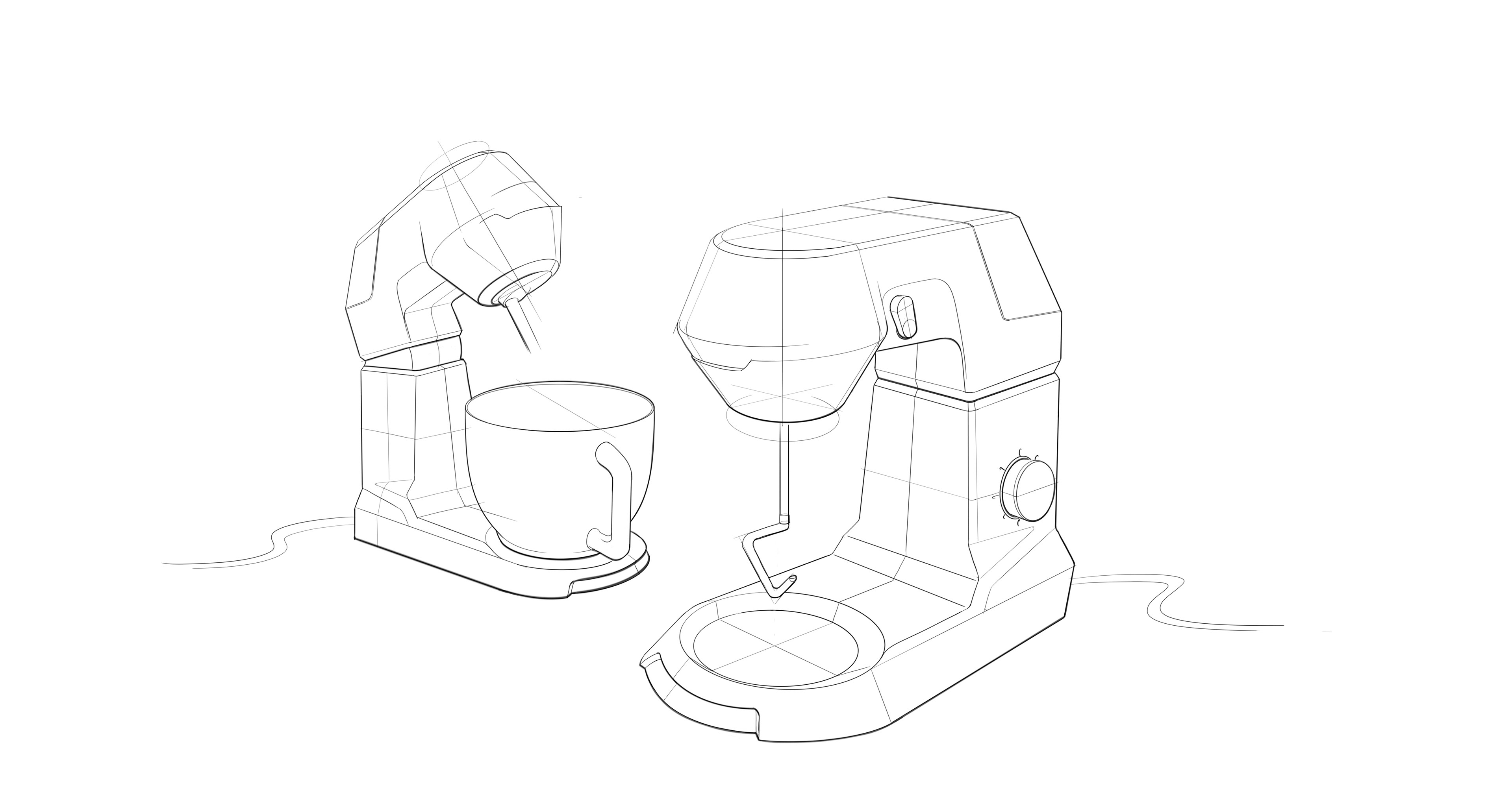 kitchen mixer drawing