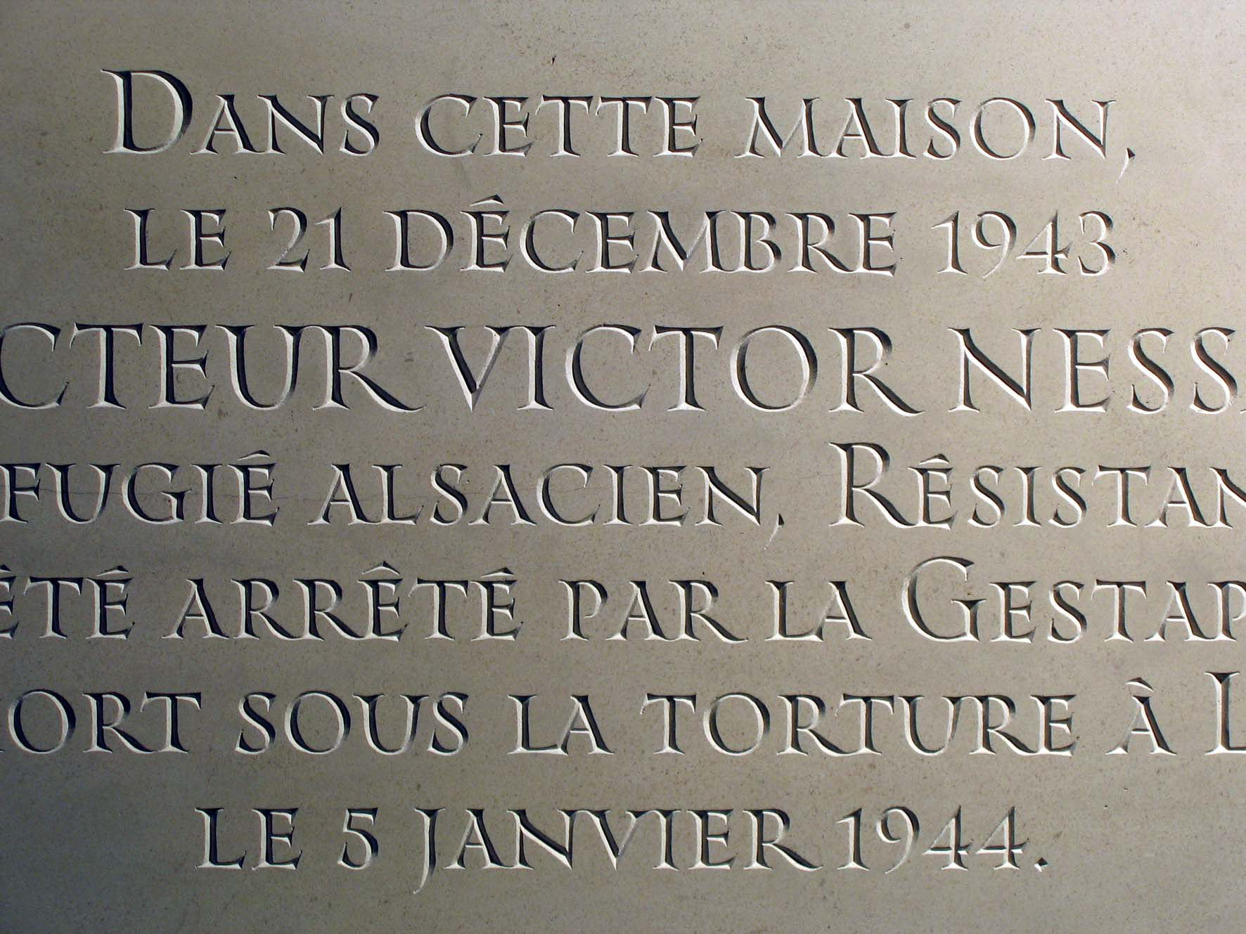 Plaque commémorative - Sarlat 24